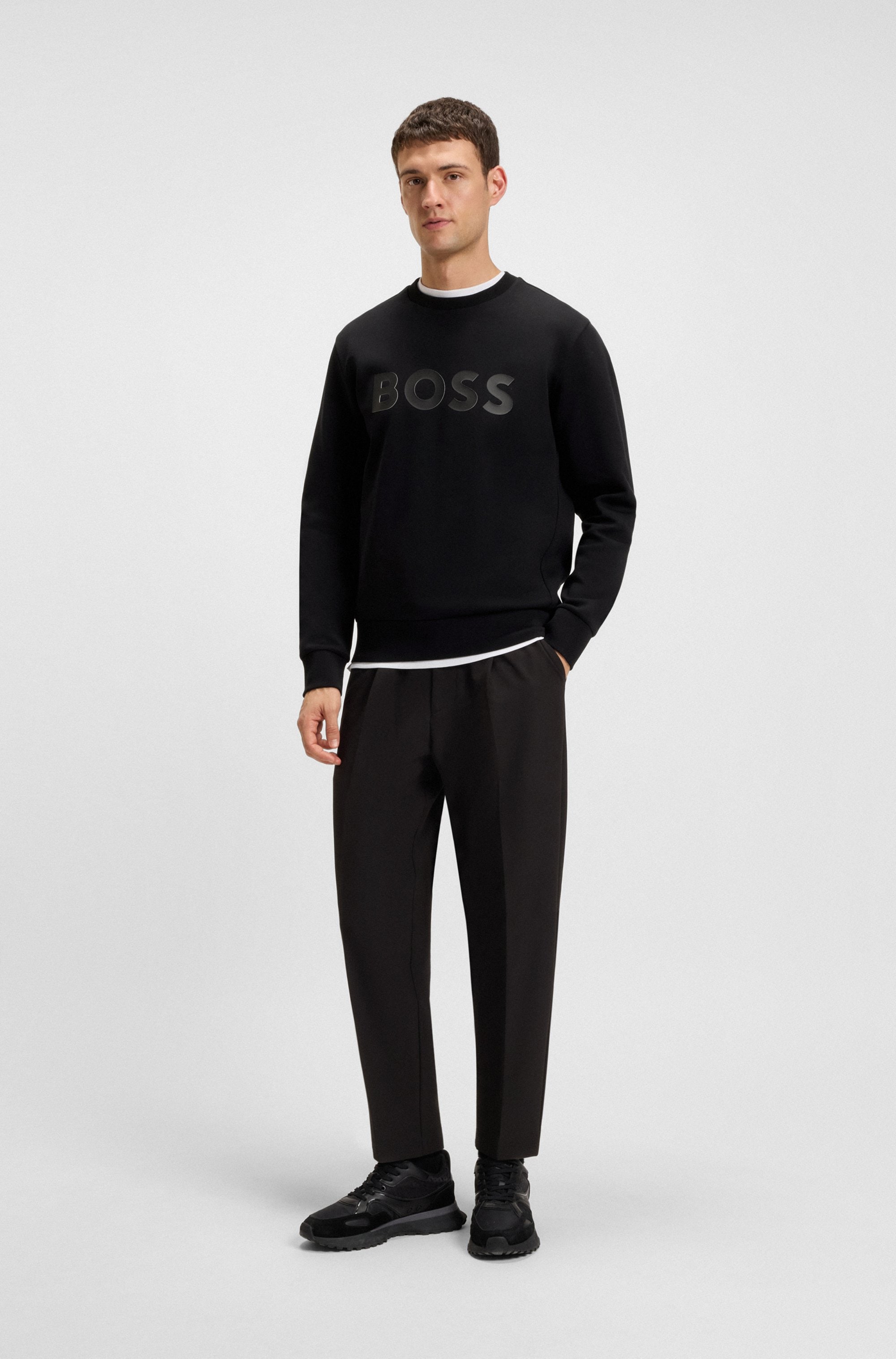 BOSS GREEN Sweatshirt »Salbo«, mit Logodruck