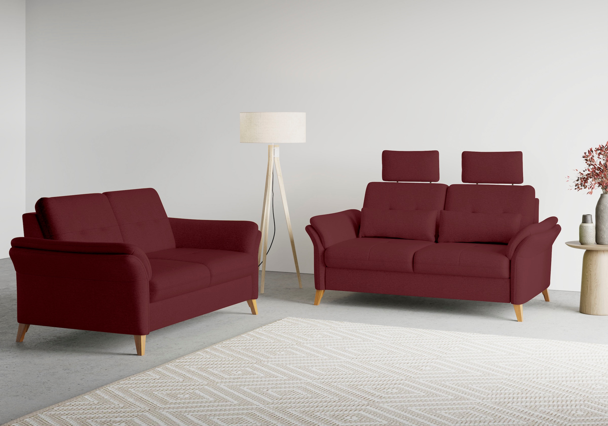 sit&more 2-Sitzer »Göteborg«, inklusive Sitztiefenverstellung und Federkern