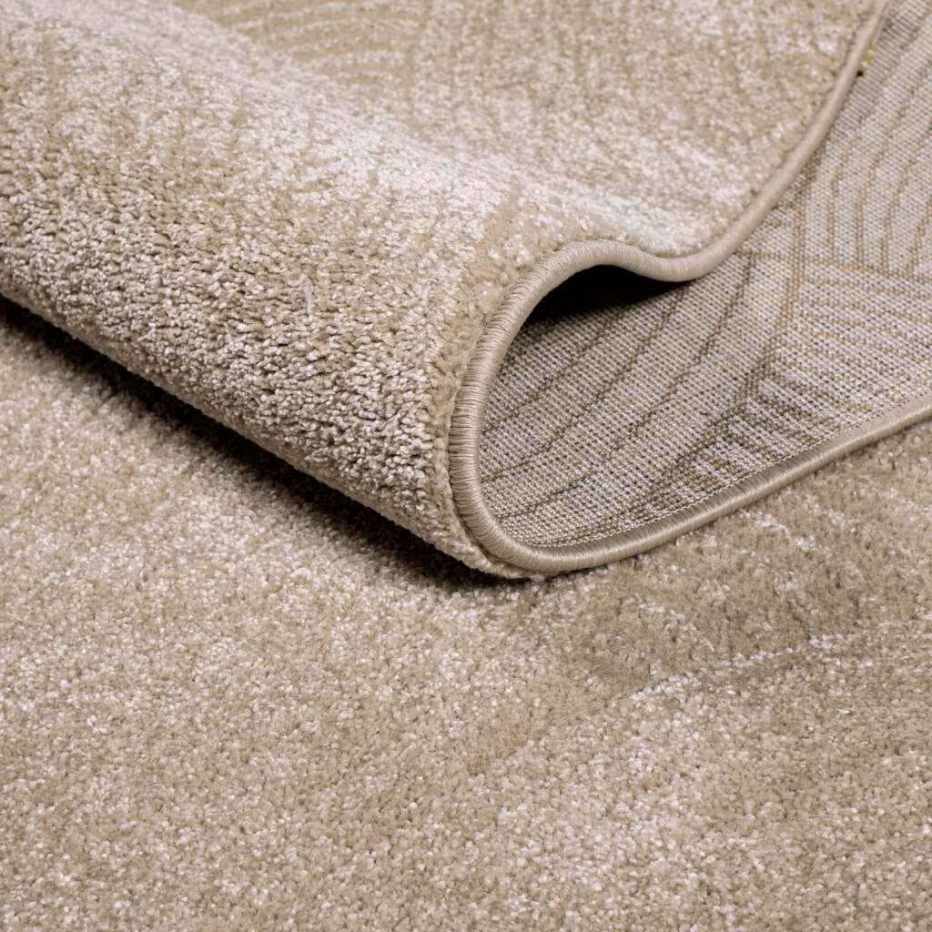 Carpet City Teppich »Friseé-Teppich FANCY 647«, rechteckig, 12 mm Höhe, Läufer, Kurzflor,3D-Optik,Kreisförmiges Muster, Wohnzimmer