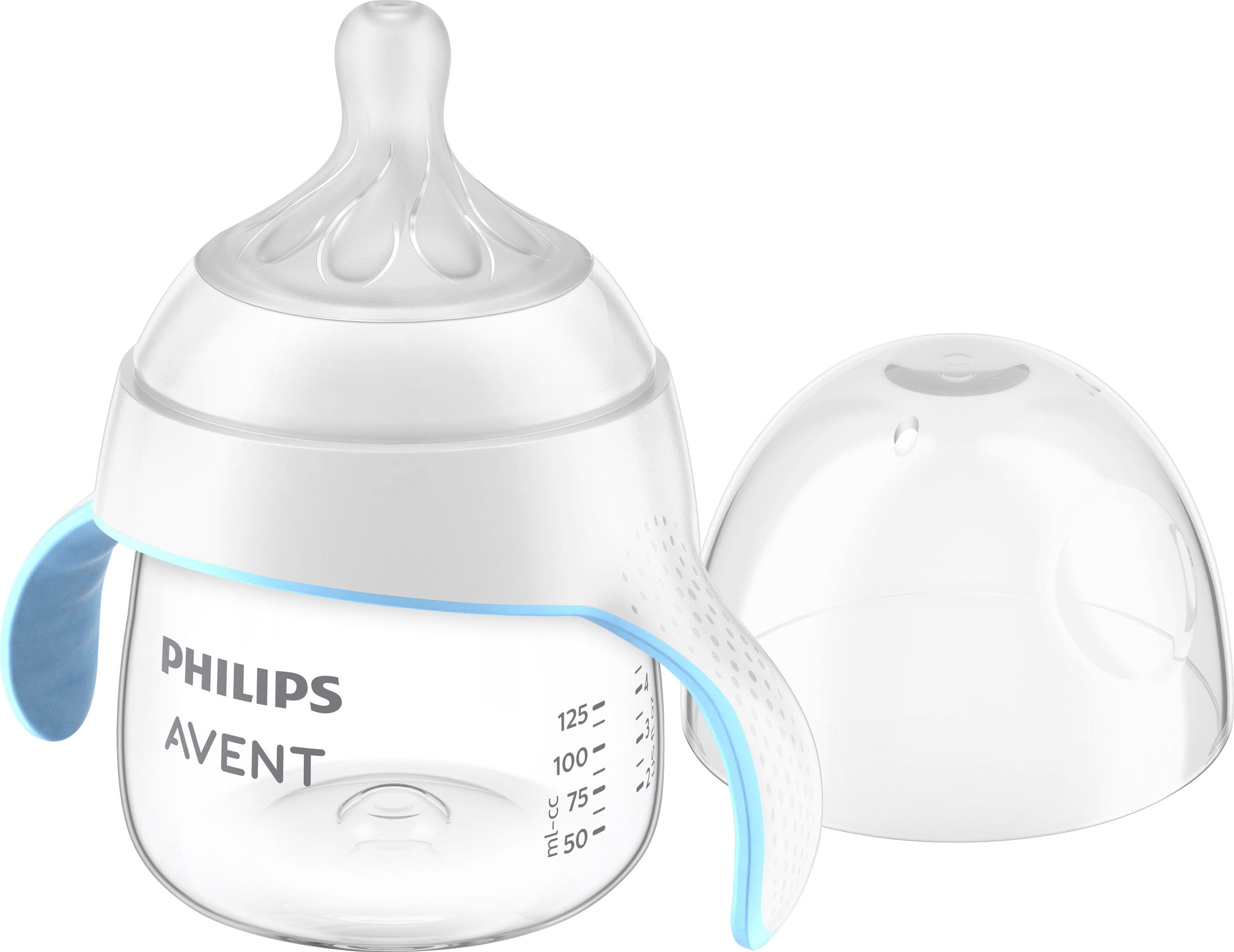 Philips AVENT Babyflasche »Natural Response SCF263/61«, mit Lerngriffen, 125 ml, ab dem 6. Monat