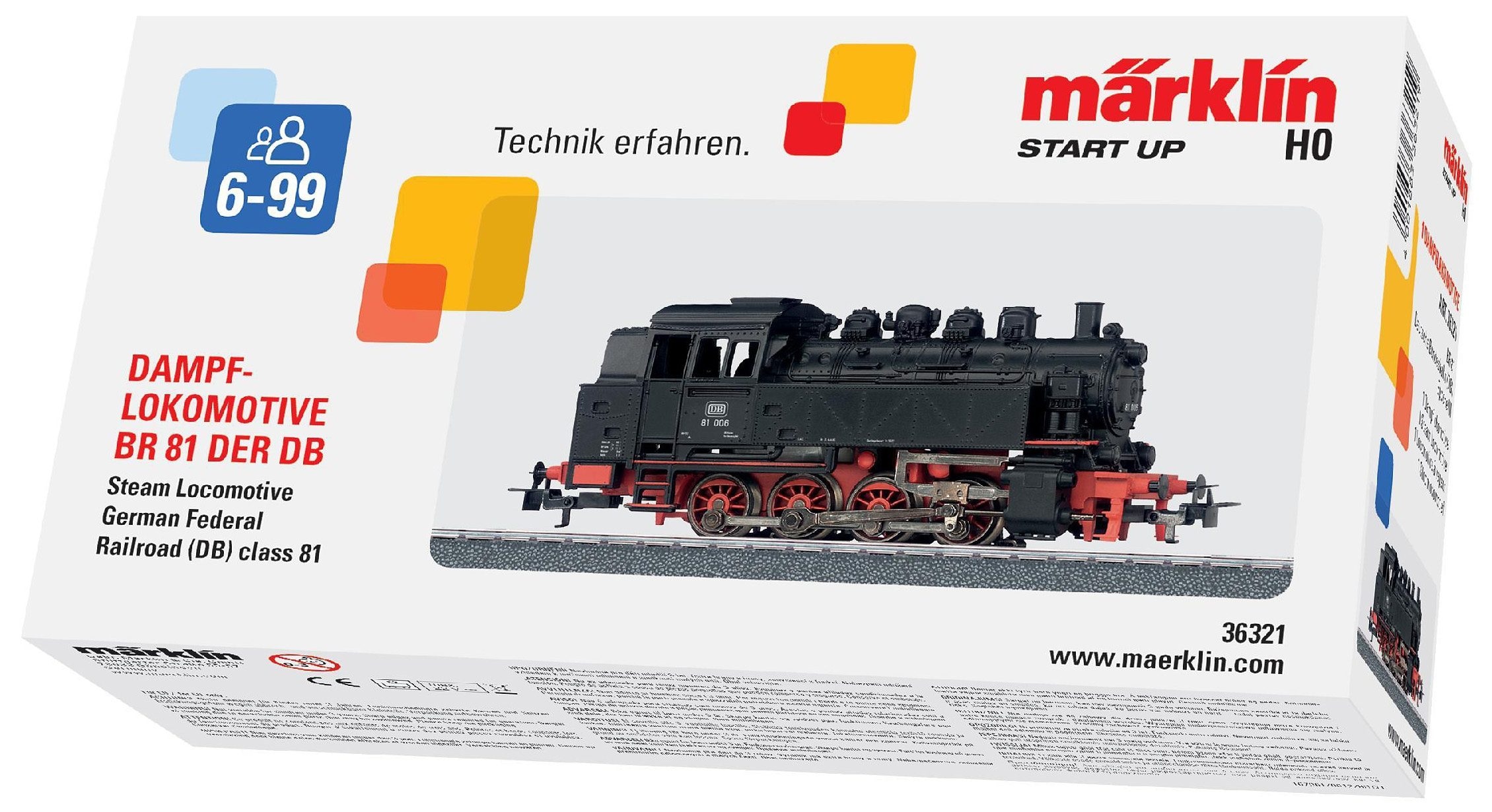 Märklin Tenderlokomotive »Märklin Start up - Schwere Rangierlokomotive BR 81, DB«, Wechselstrom, 36321