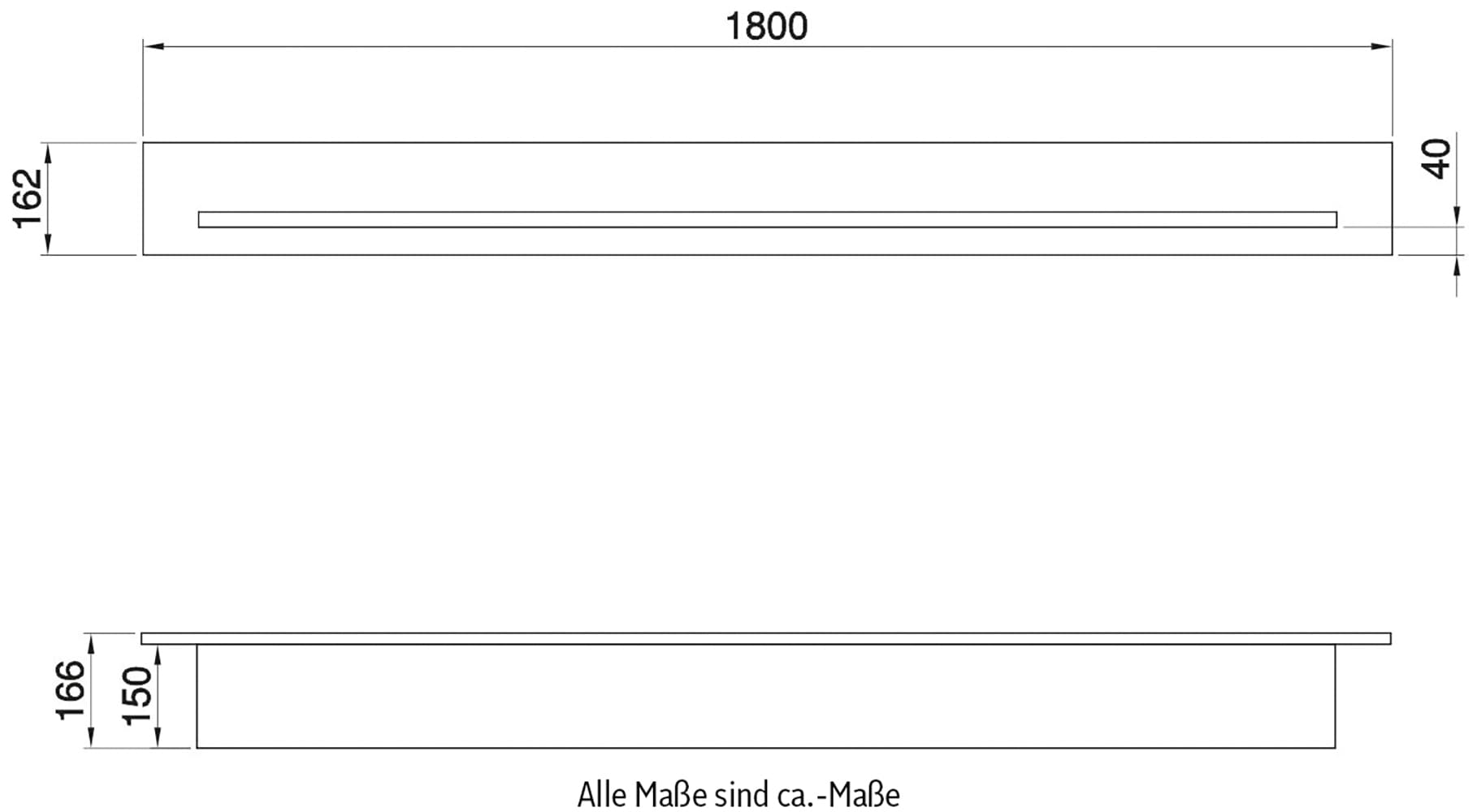 Home affaire Wandboard »Stranda, Wandregal im Scandi-Style, Wandhalter mit Ablagefläche« vielseitig einsetzbares Hängeregal, in zwei Farben & Größen verfügbar