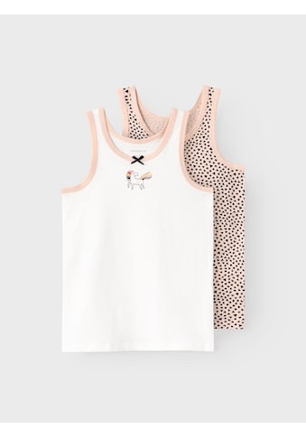 Unterhemd »NMFTANK TOP 2P EVENING SAND HEARTS NOOS«, (Packung, 2 St.)