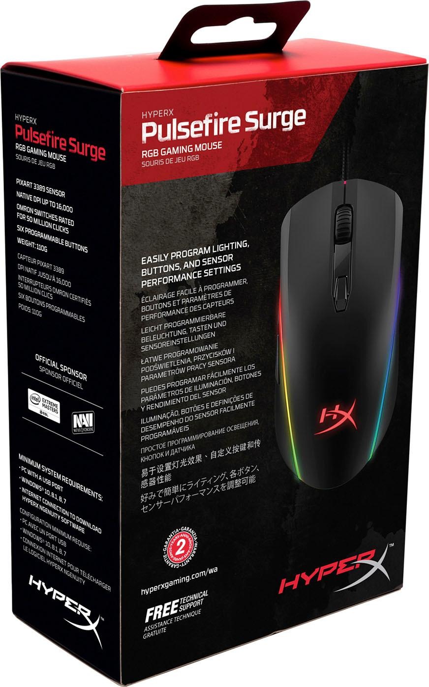 »HyperX XXL Gaming-Maus HyperX RGB«, | Jahre Surge Pulsefire 3 ➥ kabelgebunden UNIVERSAL Garantie