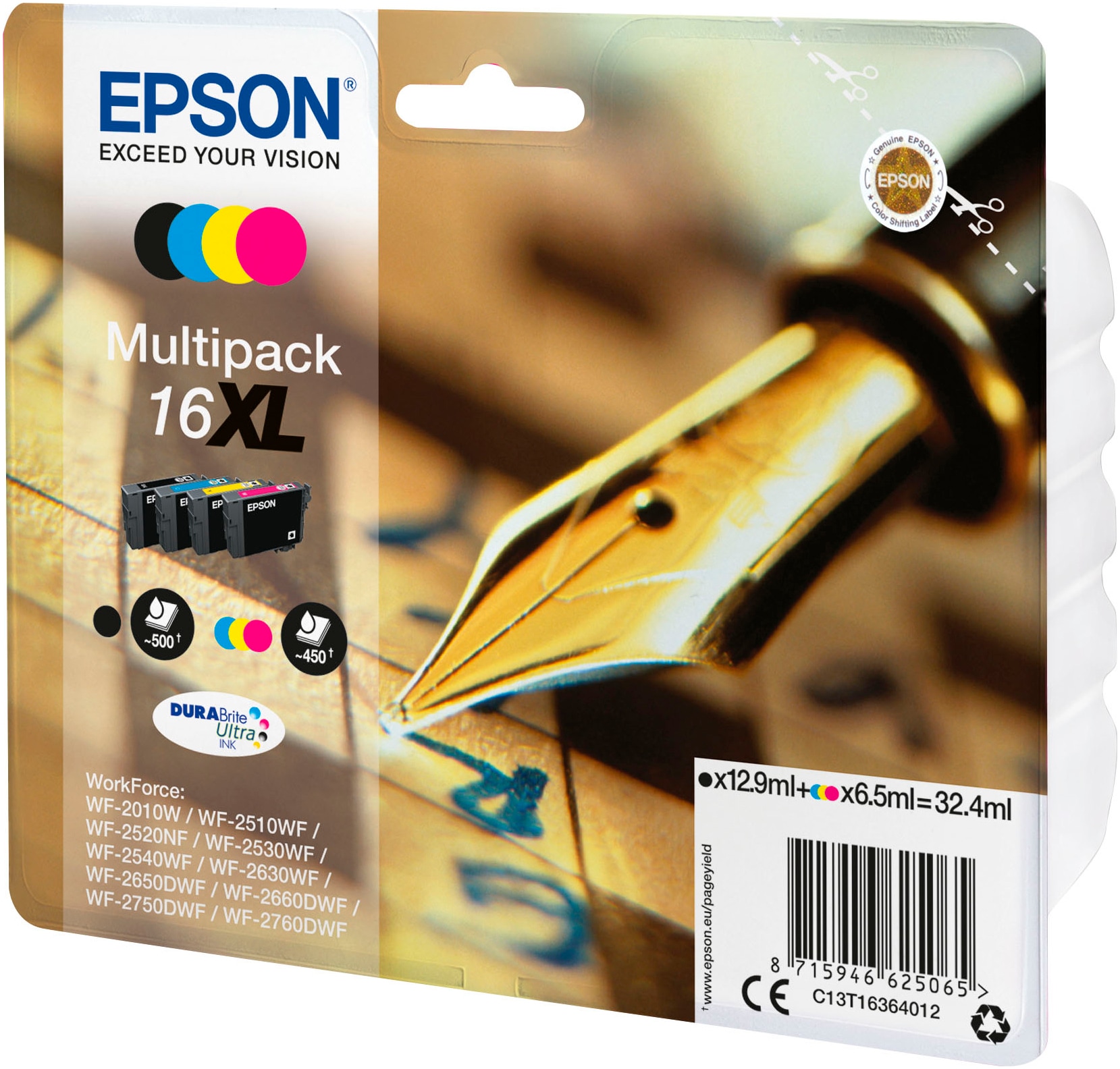 Epson Tintenpatrone »Epson 16XL« original Druckerpatrone