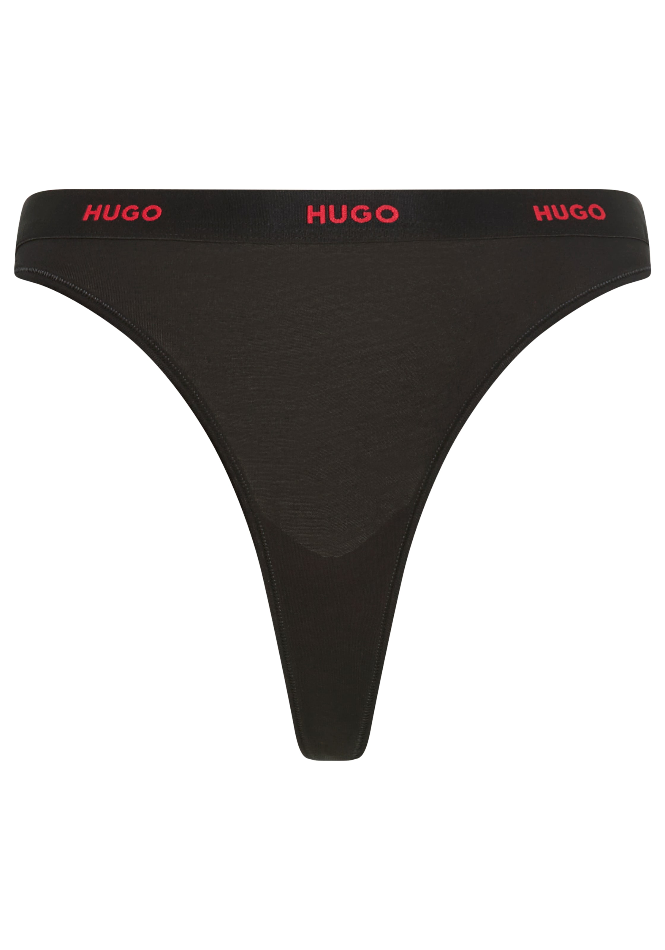 HUGO Underwear String »ID« aus Stretch-Baumwolle mit Logos am Bund