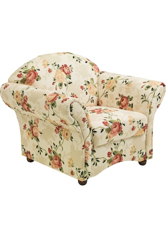 Max Winzer® Sessel »Carolina«, mit Holz-Kugelfüßen, Blumen kaufen