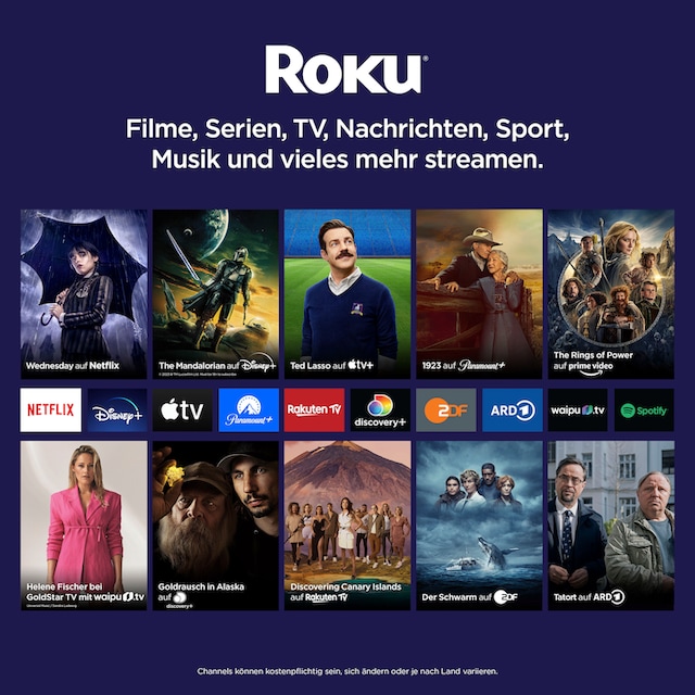 Sharp LED-Fernseher »2T-C40FDx«, 100 cm/40 Zoll, Full HD, Smart-TV, Roku TV  nur in Deutschland verfügbar, Rahmenlos, HDR10, Dolby Digital ➥ 3 Jahre XXL  Garantie | UNIVERSAL