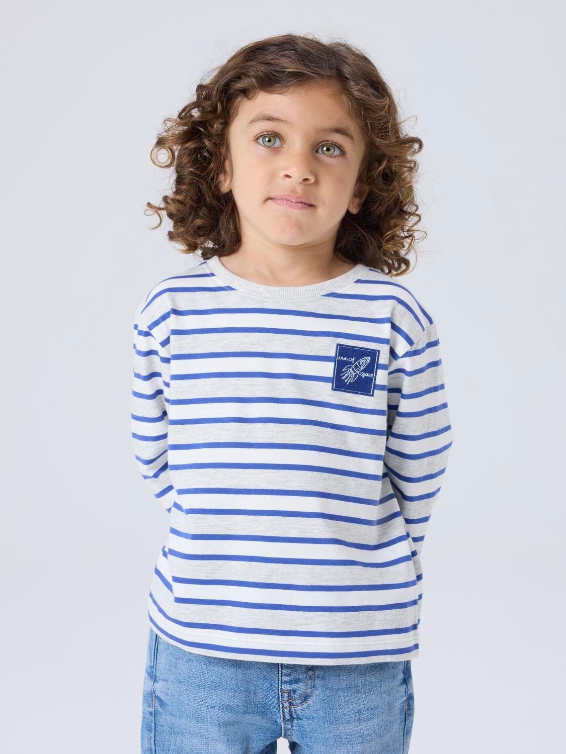 Name It Langarmshirt »NMMKRISTIAN LS NREG TOP PB« Baumwolle, regular fit