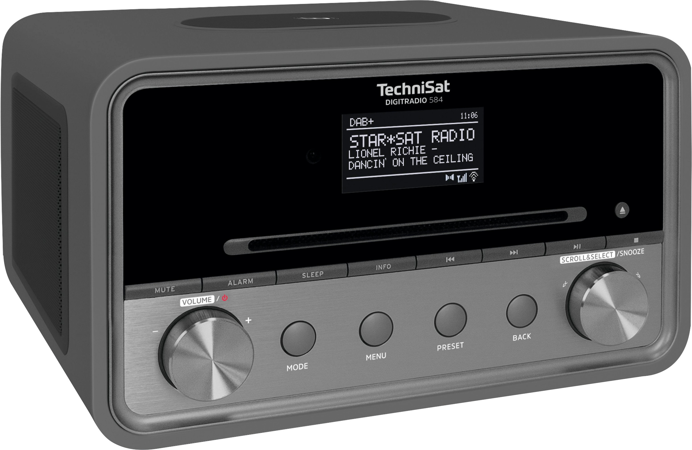 TechniSat Internet-Radio »DIGITRADIO 584 Stereoanlage«, (Bluetooth-WLAN  Digitalradio (DAB+)-UKW mit RDS-Internetradio), CD, Bluetooth, Farbdisplay,  Wireless Charging, Alexa-Sprachsteuerung ➥ 3 Jahre XXL Garantie | UNIVERSAL