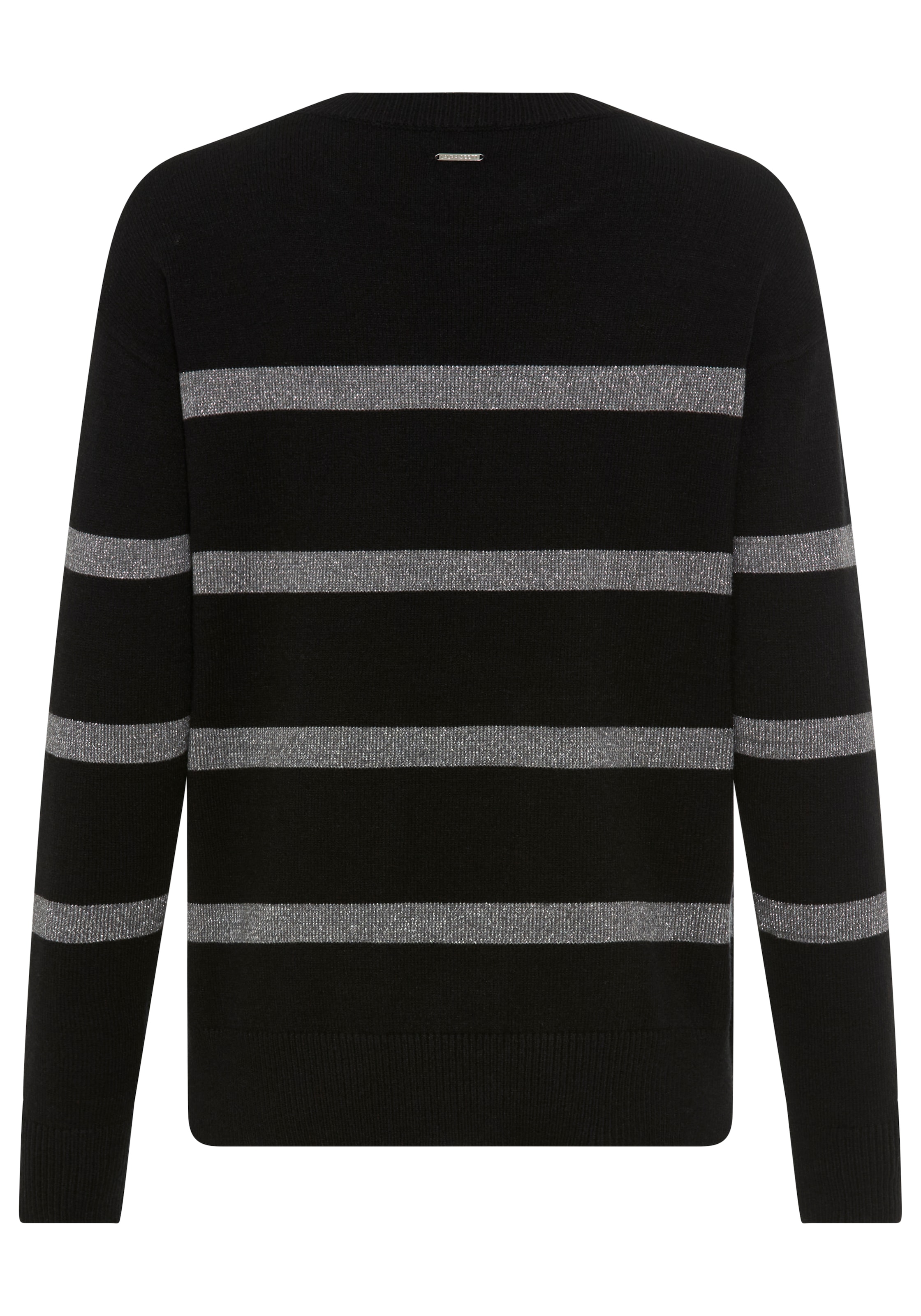 Laura Scott Strickpullover X-MAS Edition mit Glitzernden Streifen