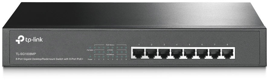 TP-Link Netzwerk-Switch »TL-SG1008MP 8-Port Gigabit PoE+ Switch«