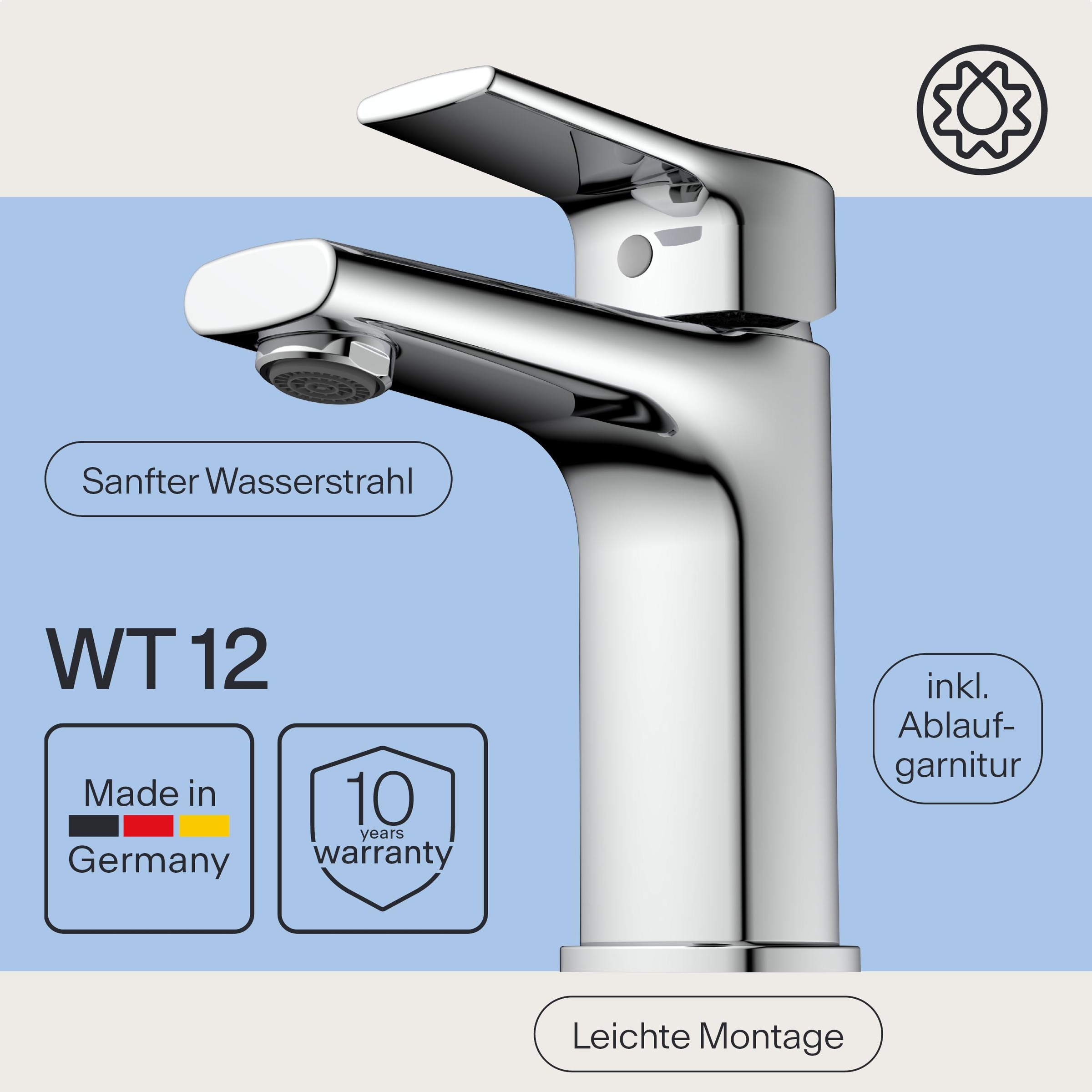 WASSERWERK Waschtischarmatur »WT 13« inkl. Popup, wassersparend