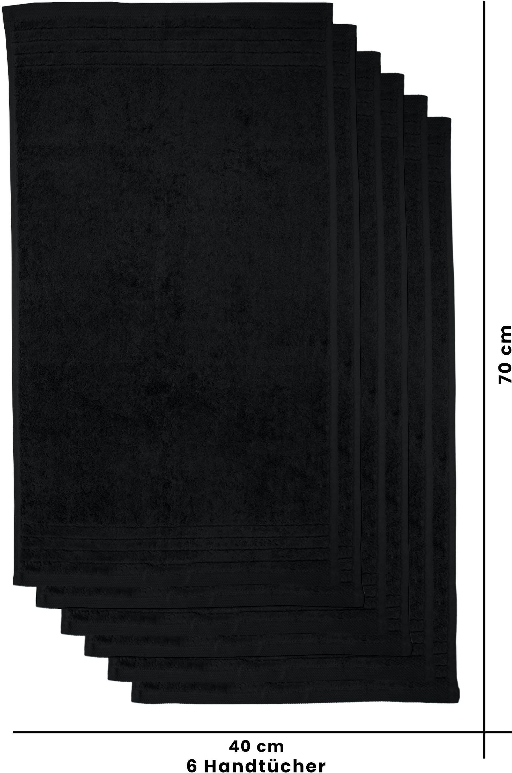 my home Handtücher »Sanremo Premium, Premium Handtücher, 600 gr/m², 40x70cm« mit Bordüre, flauschig und weich, Händehandtücher, 5 Jahre Garantie