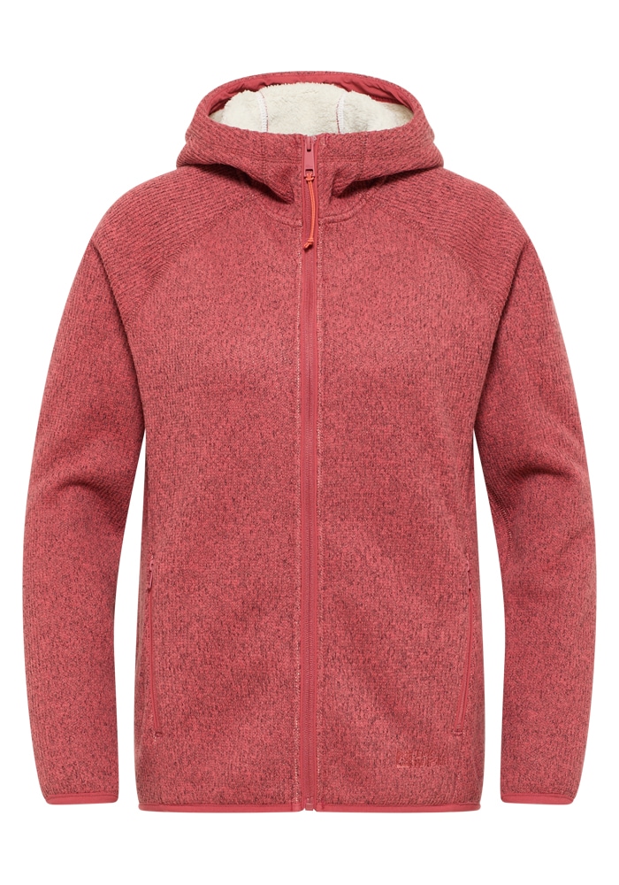 Jack Wolfskin Fleecejacke »KAMINFEUER HOODED JKT W«, mit Kapuze