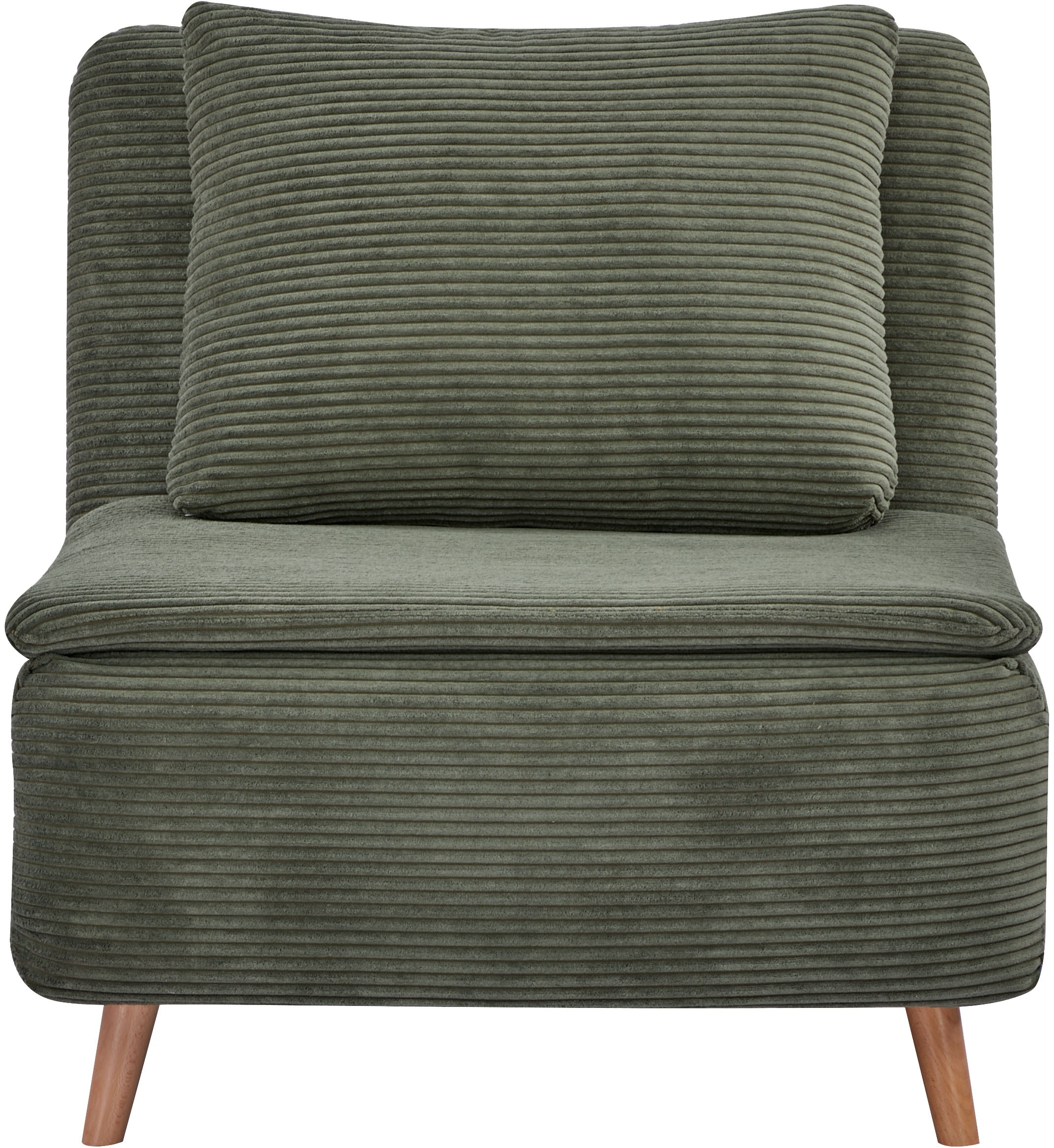 OTTO home Sessel »AINSLEY  - OTTO. Verlässliche Qualität.« wandelbar zum Gästebett, Schlafliege, Webstoff u. Cord-Bezug