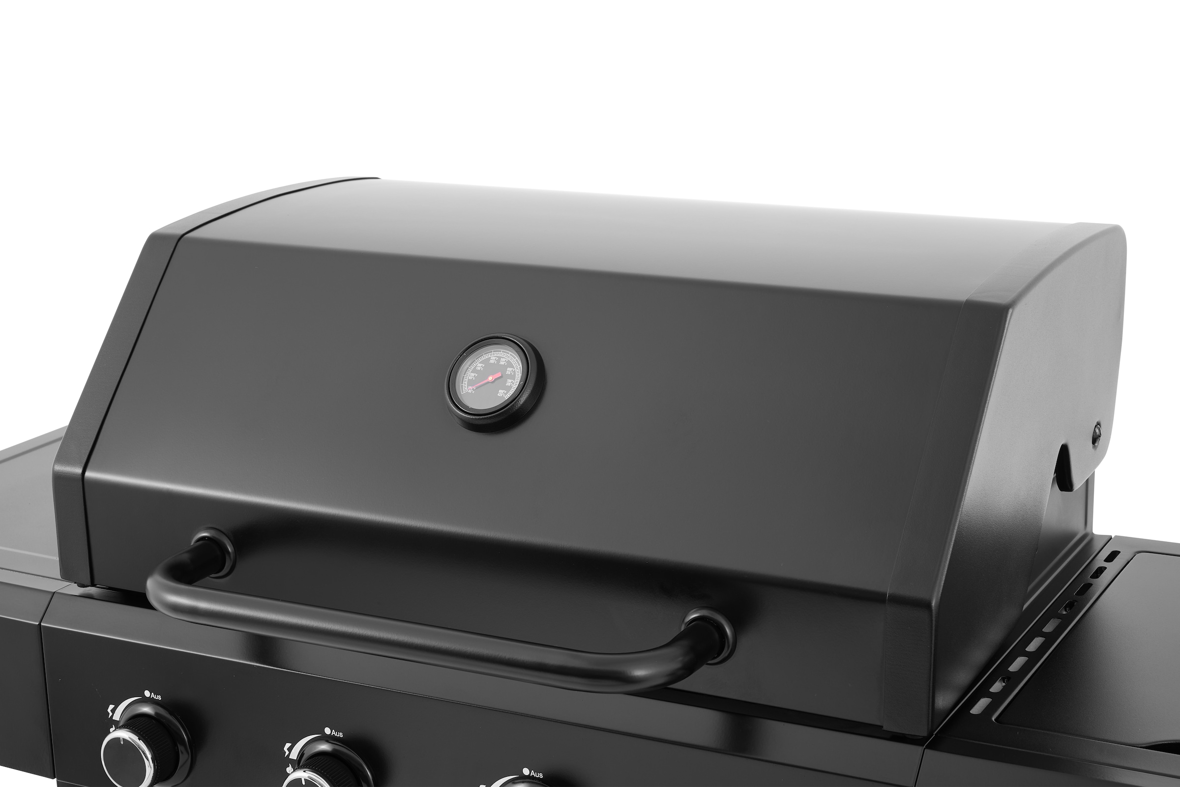 Hanseatic Gasgrill »4-Brenner Rockford Black« BxTxH: 112x113x59cm, mit 2 Grillrosten