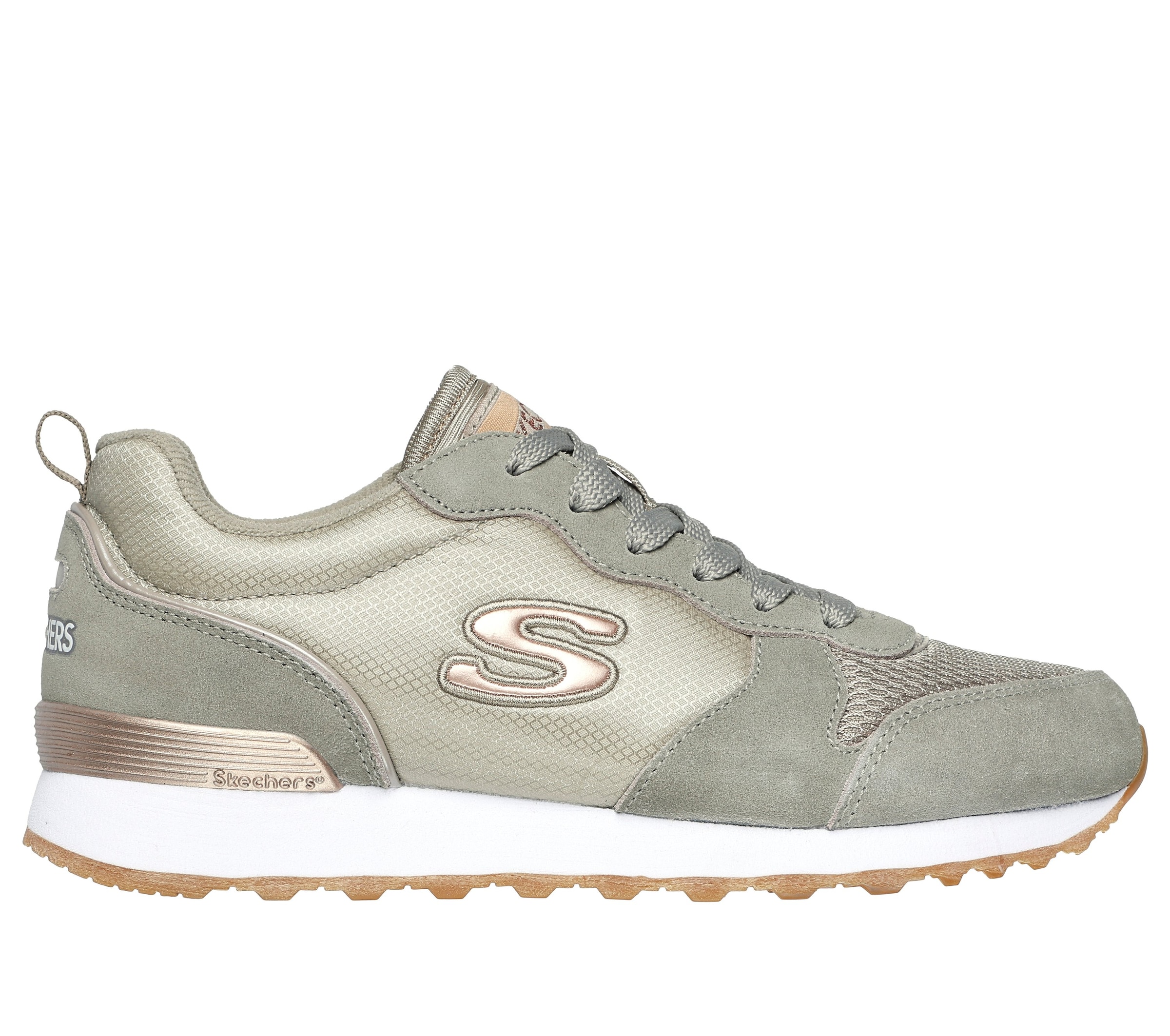 Skechers 1100000002199 »OG 85 - GOLDN GURL«  Schnürschuh, Original-Retro-Jogginschuh mit Air-Cooled Memory Foam®