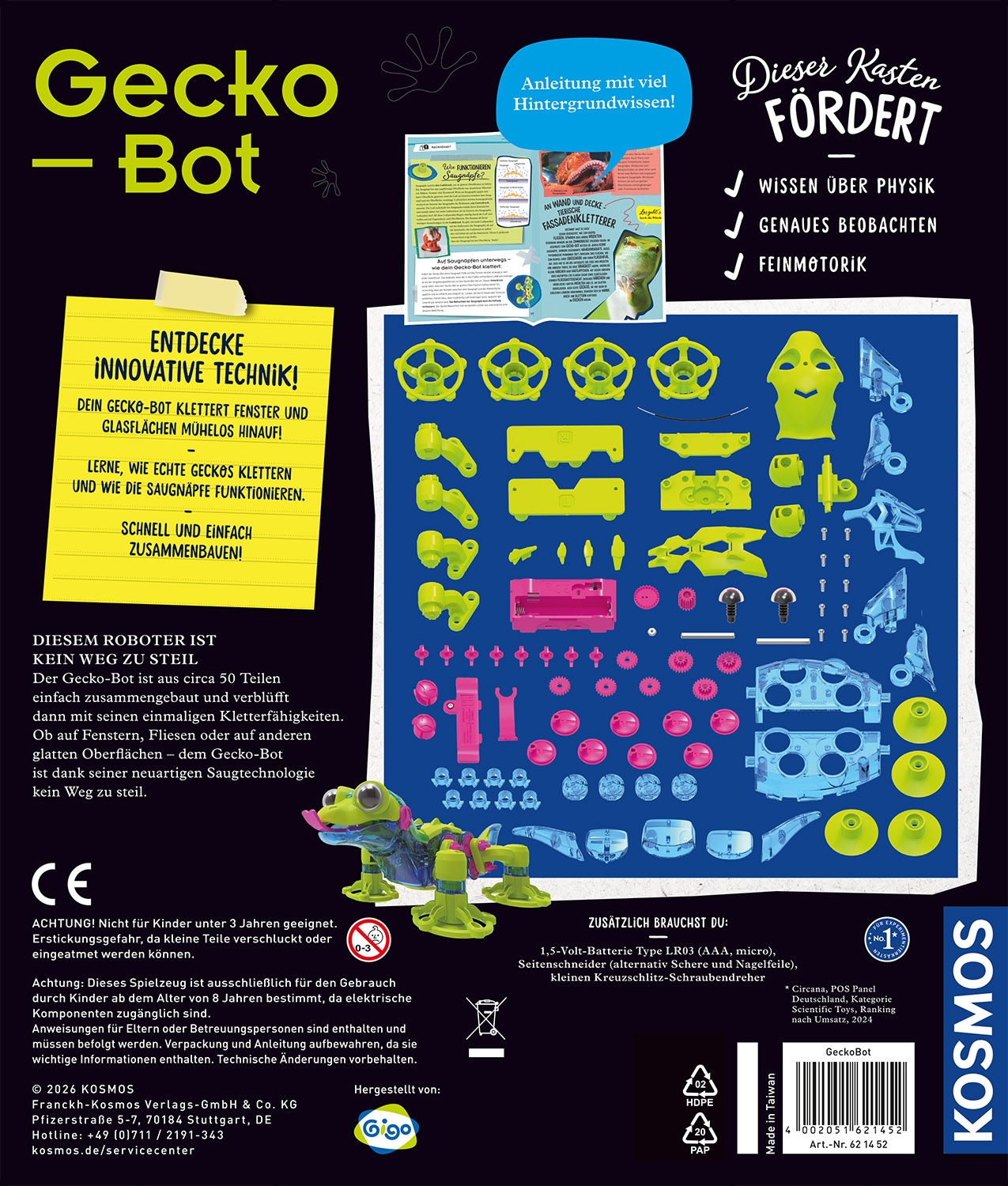 Kosmos Modellbausatz »Gecko Bot« Made in Germany