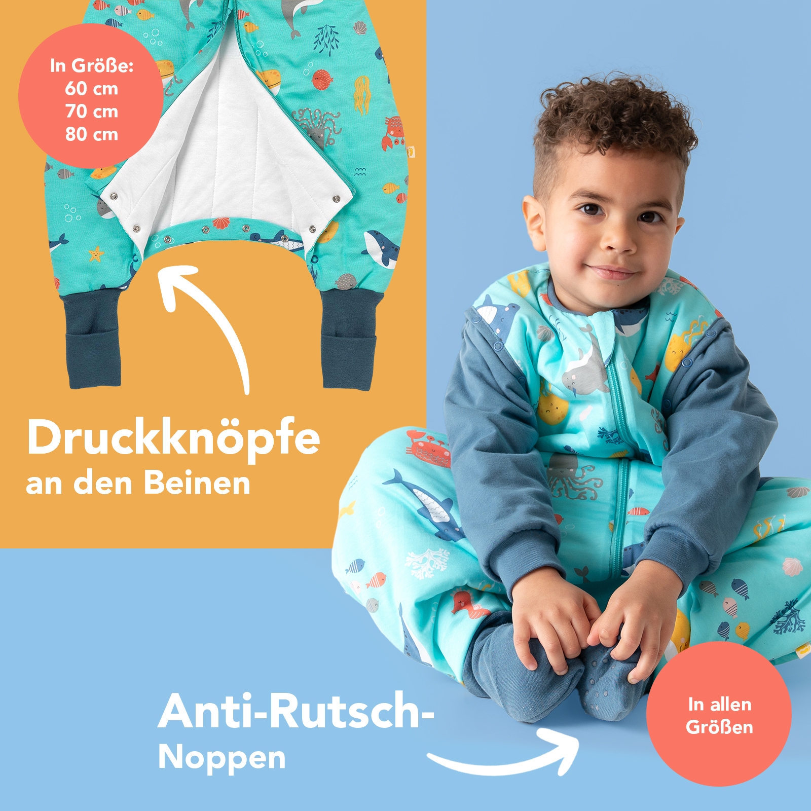 Schlummersack Babyschlafsack »Schlafsack mit Füßen 1.0 Tog«