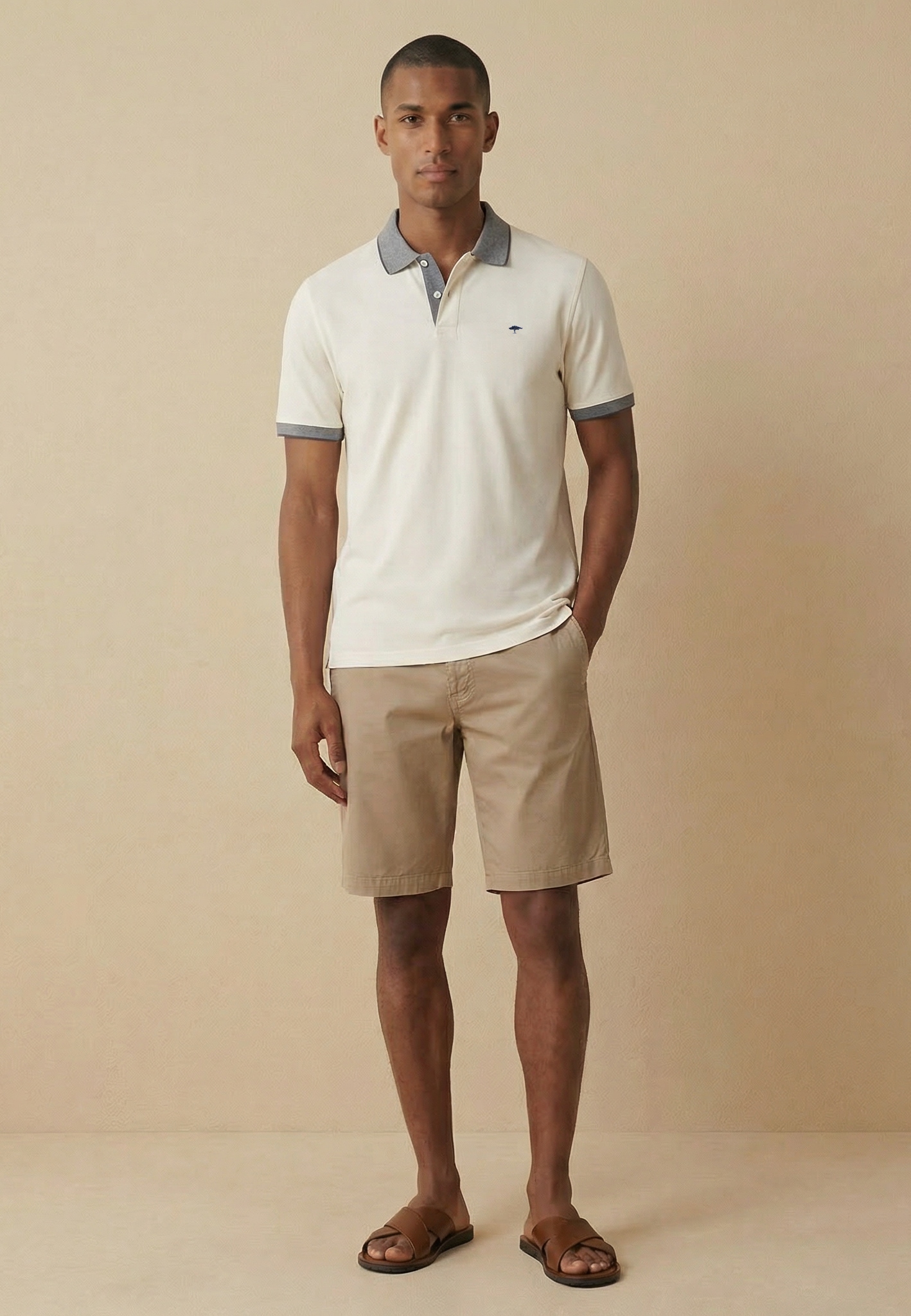 FYNCH-HATTON Poloshirt mit Logo Stickerei