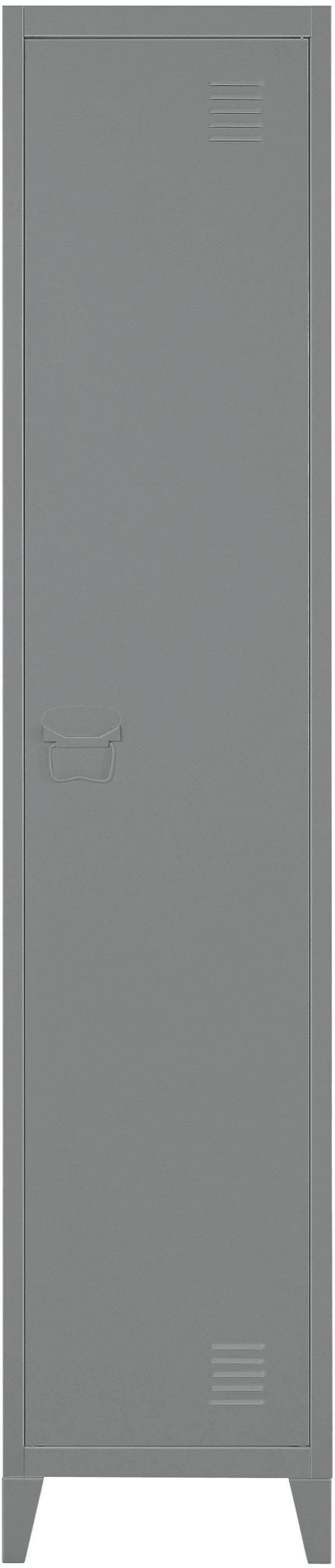 andas Garderobenschrank »Jensjorg, Mehrzweckschrank«, Hochschrank aus Metall, 2 x Einlegeböden hinter der Tür, Höhe 180 cm