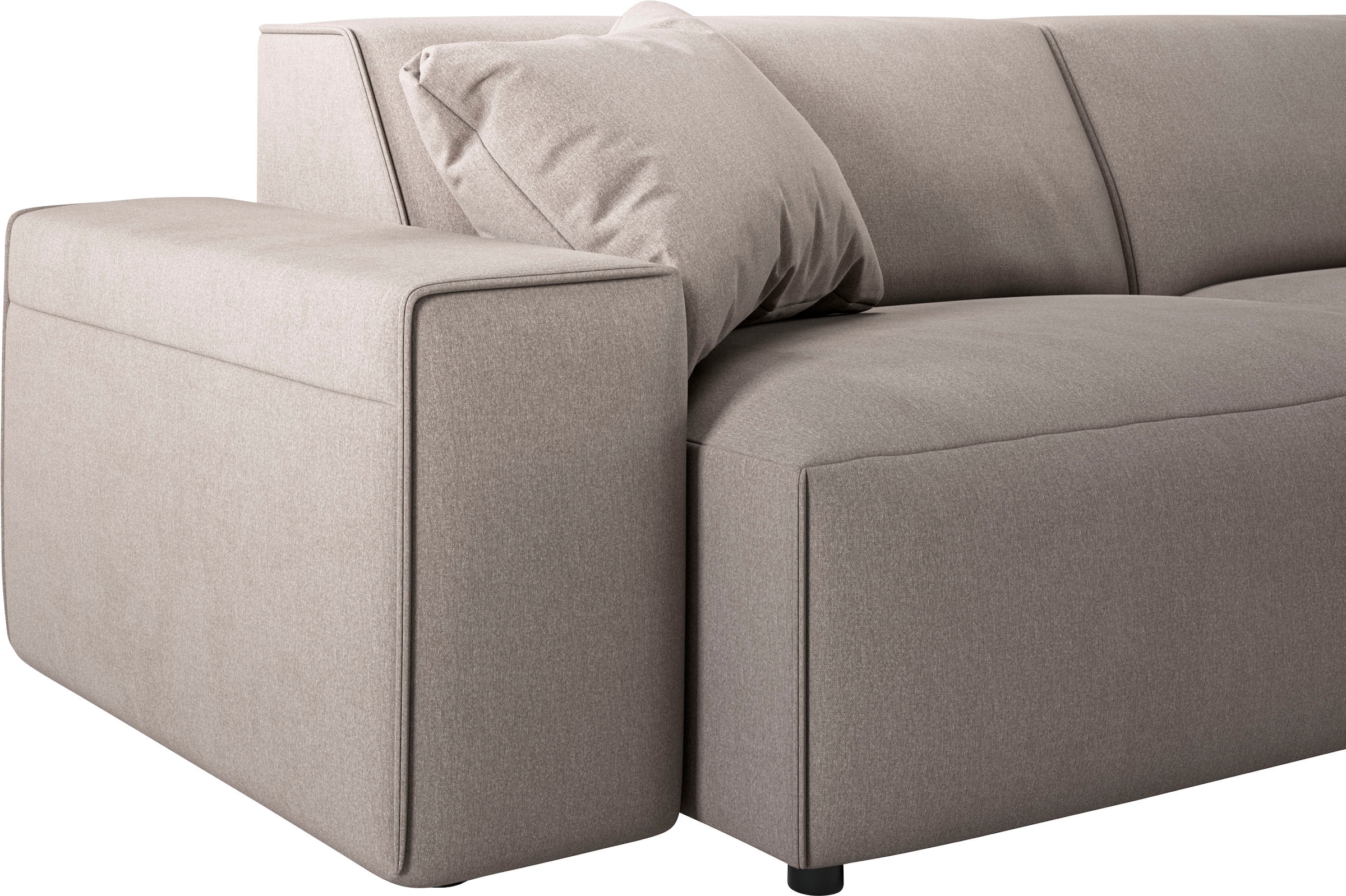 andas Big-Sofa »Glimminge  auch in Breitcord, Feincord + Easy care-Bezug,«, besondere Kedernähte Zierkissen