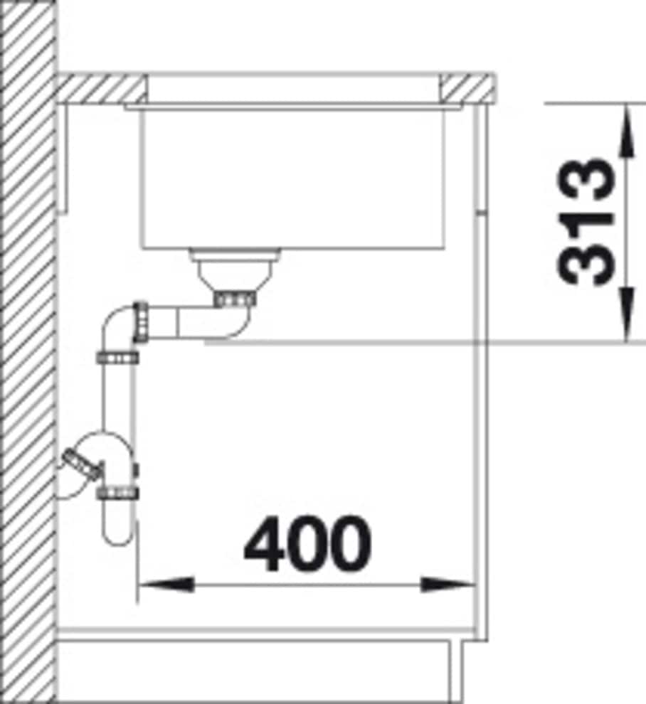 Blanco Granitspüle »SUBLINE 400-U«