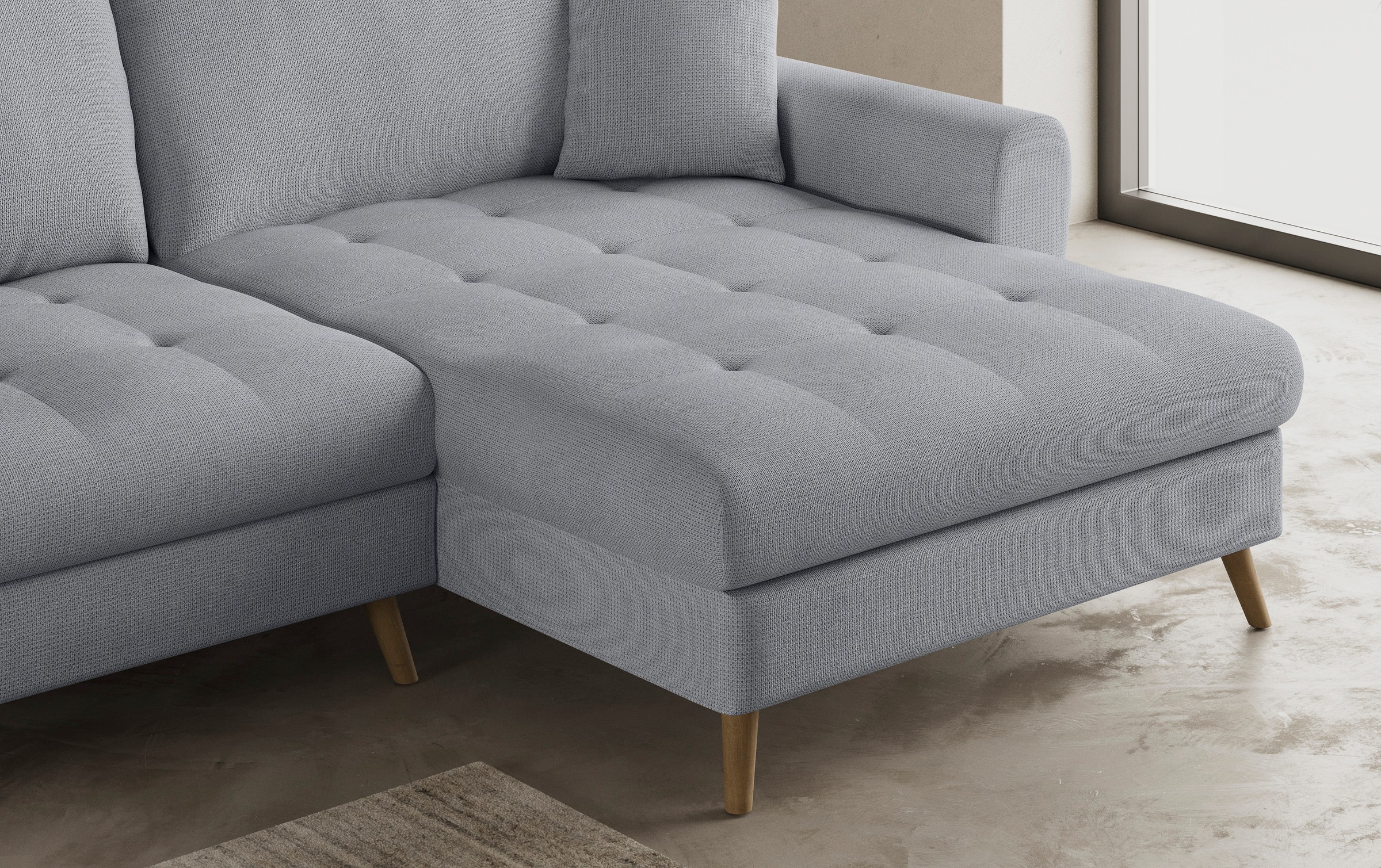 Mr. Couch Ecksofa »Blackburn II, L-Form«, Mit Kaltschaumpolsterung bis 140 kg belastbar