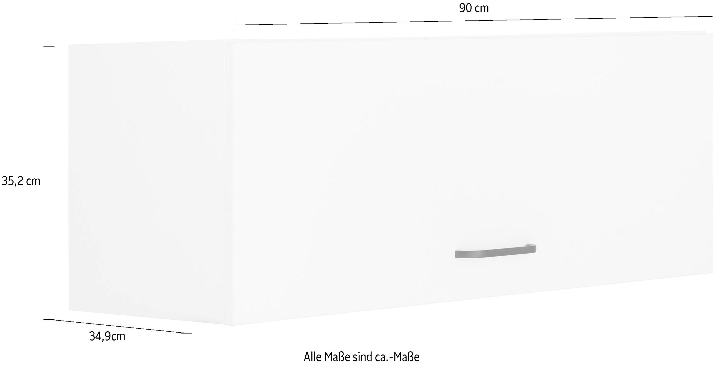 OPTIFIT Klapphängeschrank »Elga«, mit Soft-Close-Funktion und Metallgriff,  Breite 90 cm auf Raten bestellen