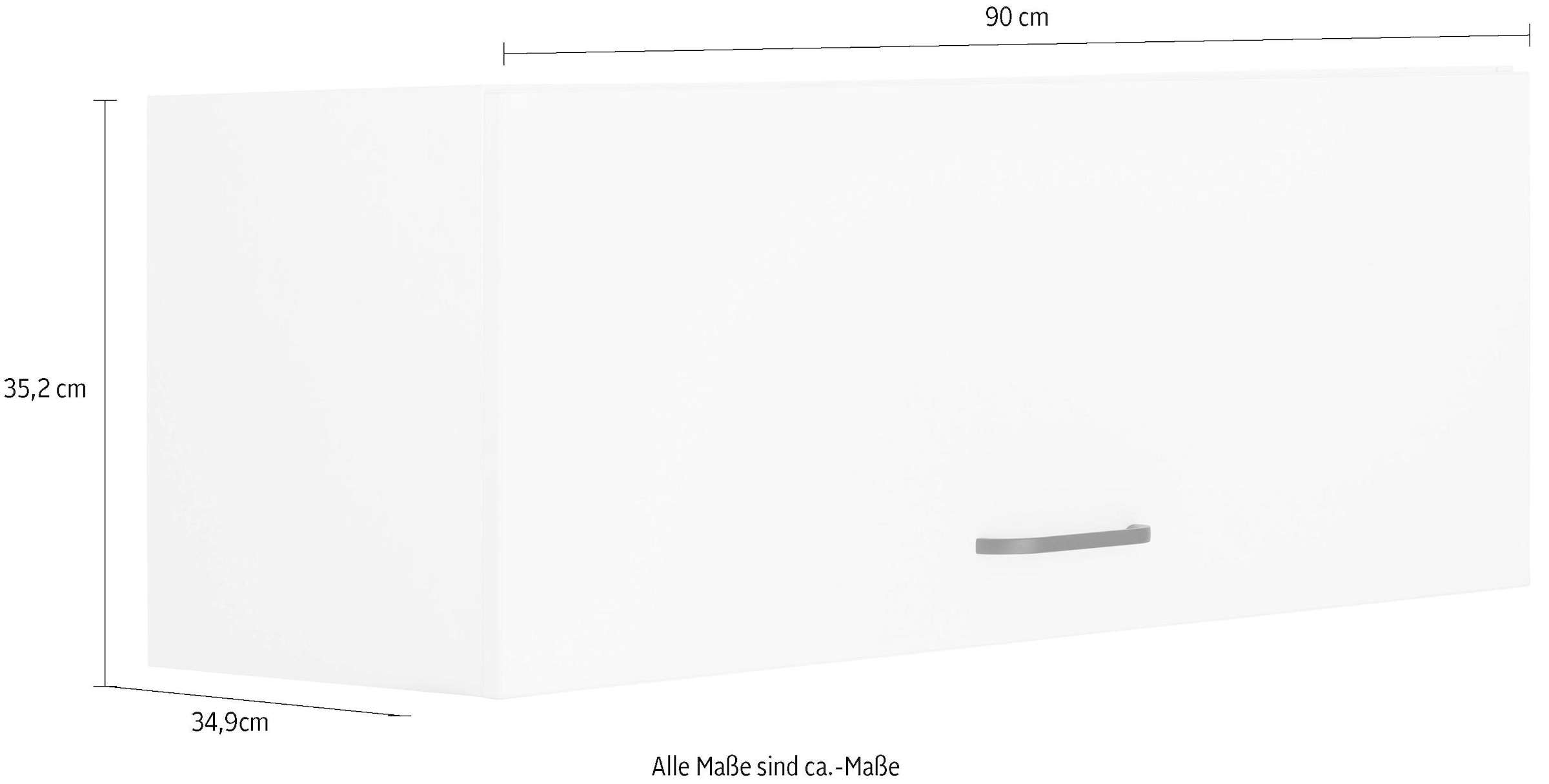 OPTIFIT Klapphängeschrank »Elga«, reite 90 cm, mit Metallgriff und 1 Klappe
