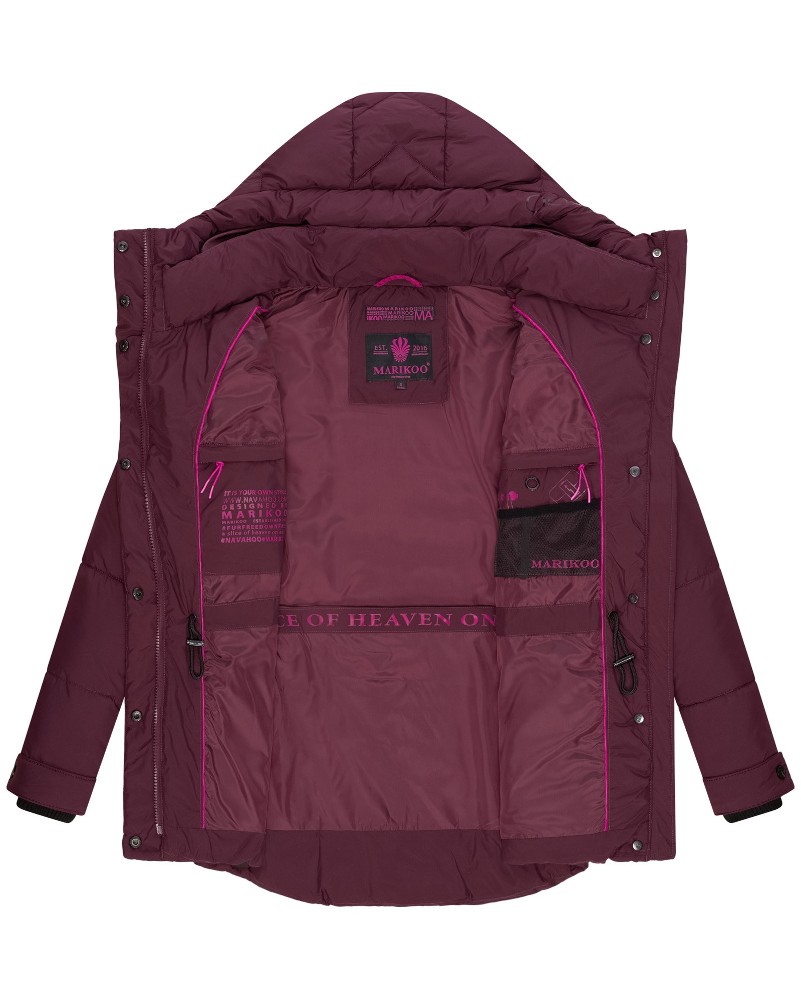 Marikoo Winterjacke »Marikoo Akumaa Damen Winterjacke B947«