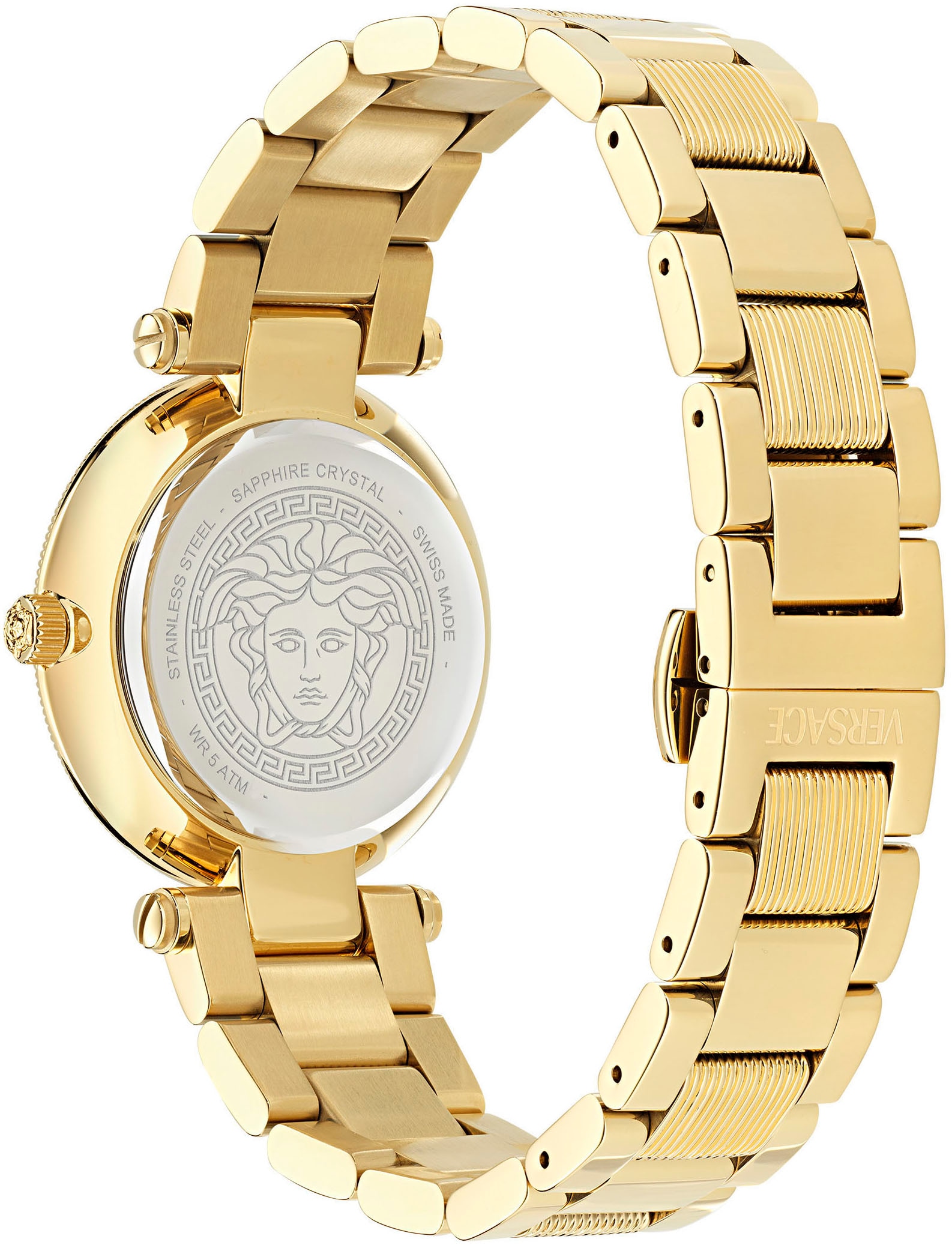 Versace Quarzuhr »REVE«, Armbanduhr, Damenuhr, Saphirglas, Swiss Made, analog