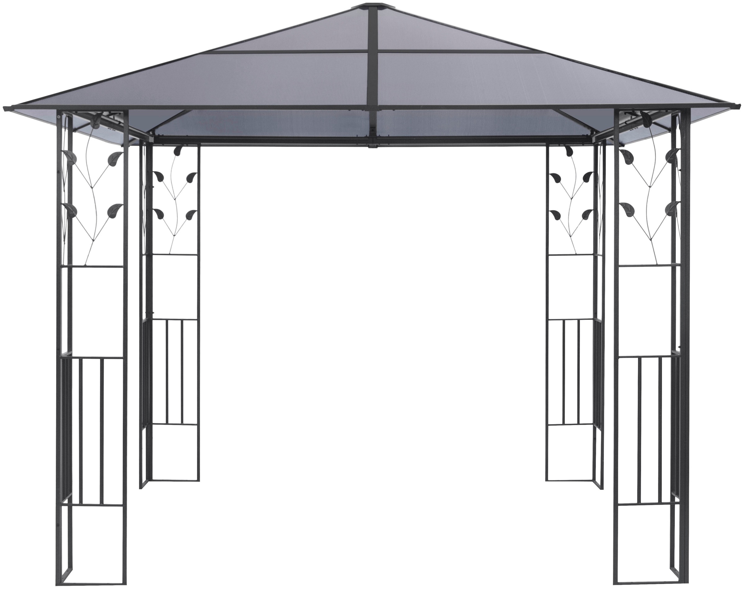 KONIFERA Pavillon »Valencia«, Blätter-Optik, 300x300 cm oder 300x400 cm, Stahlgestell