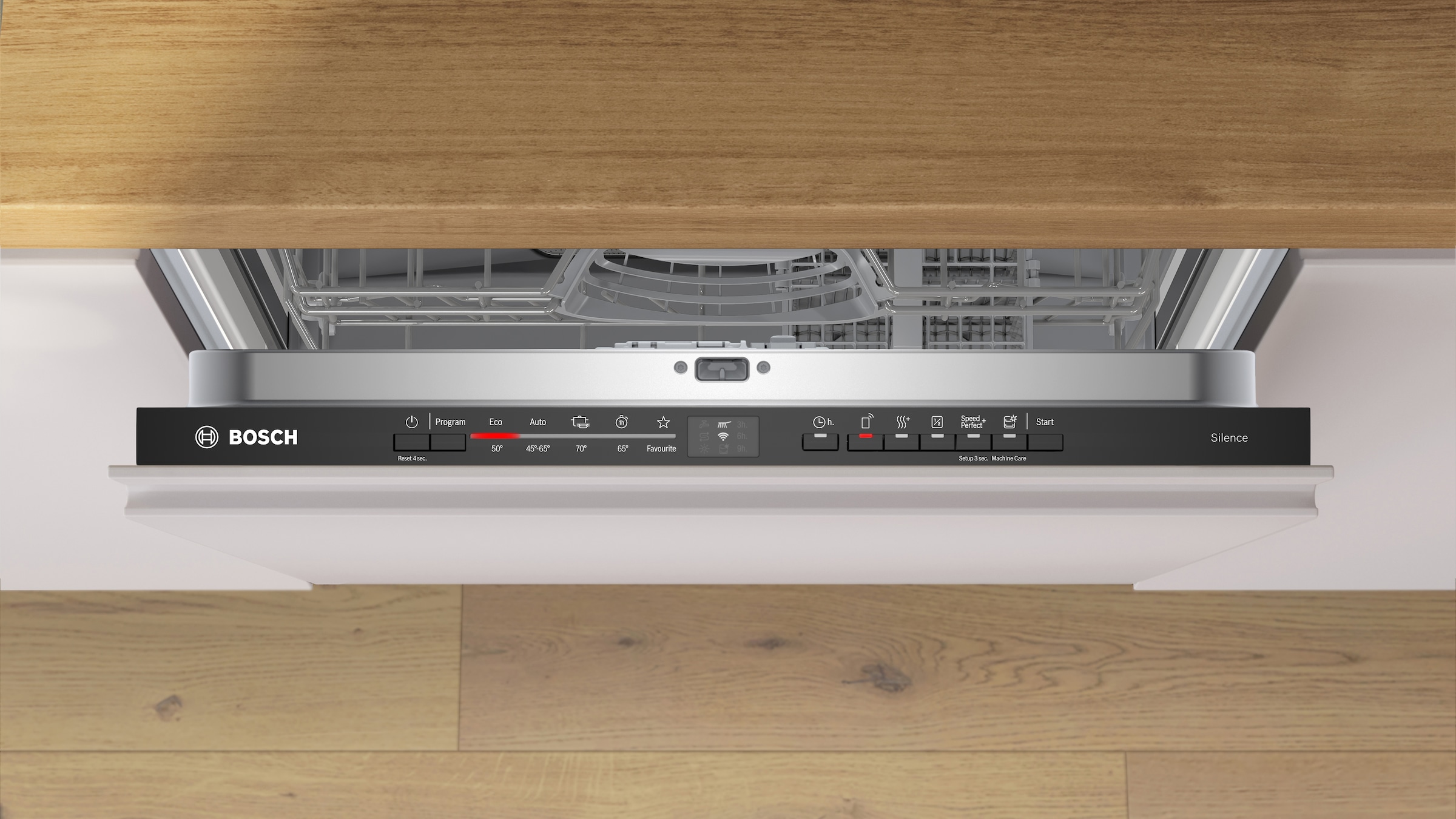BOSCH vollintegrierbarer Geschirrspüler Serie 2 »SMV2HTX08E« 13 tlg. Maßgedecke Info Light - erlischt bei Beendigung des Spülvorgangs