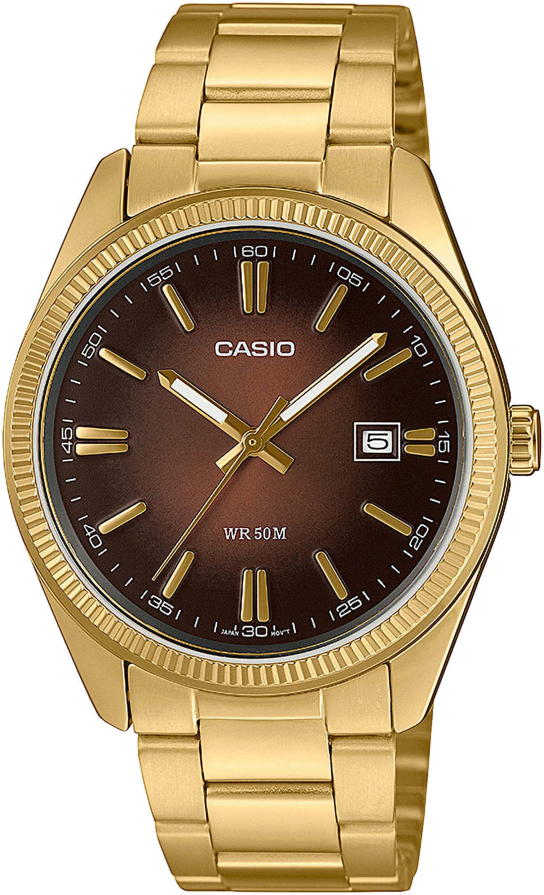 CASIO TIMELESS COLLECTION Quarzuhr, Armbanduhr, Damenuhr, Herrenuhr, Edelstahlarmband, Neo-Display, Tag