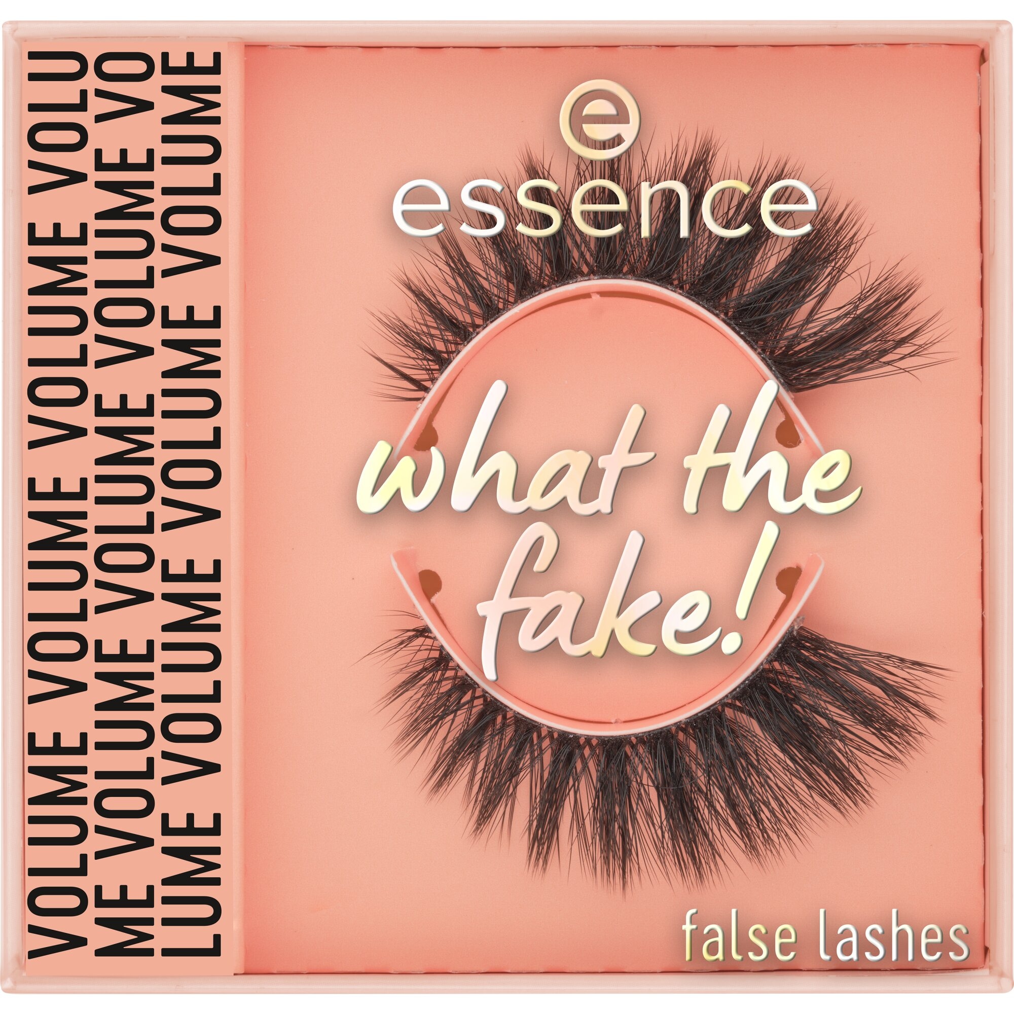 Essence Bandwimpern »what the fake! false lashes«, (Set, 3 tlg.), Ultradünnes Wimpernband, wiederverwendbar, mitgelieferter Kleber.