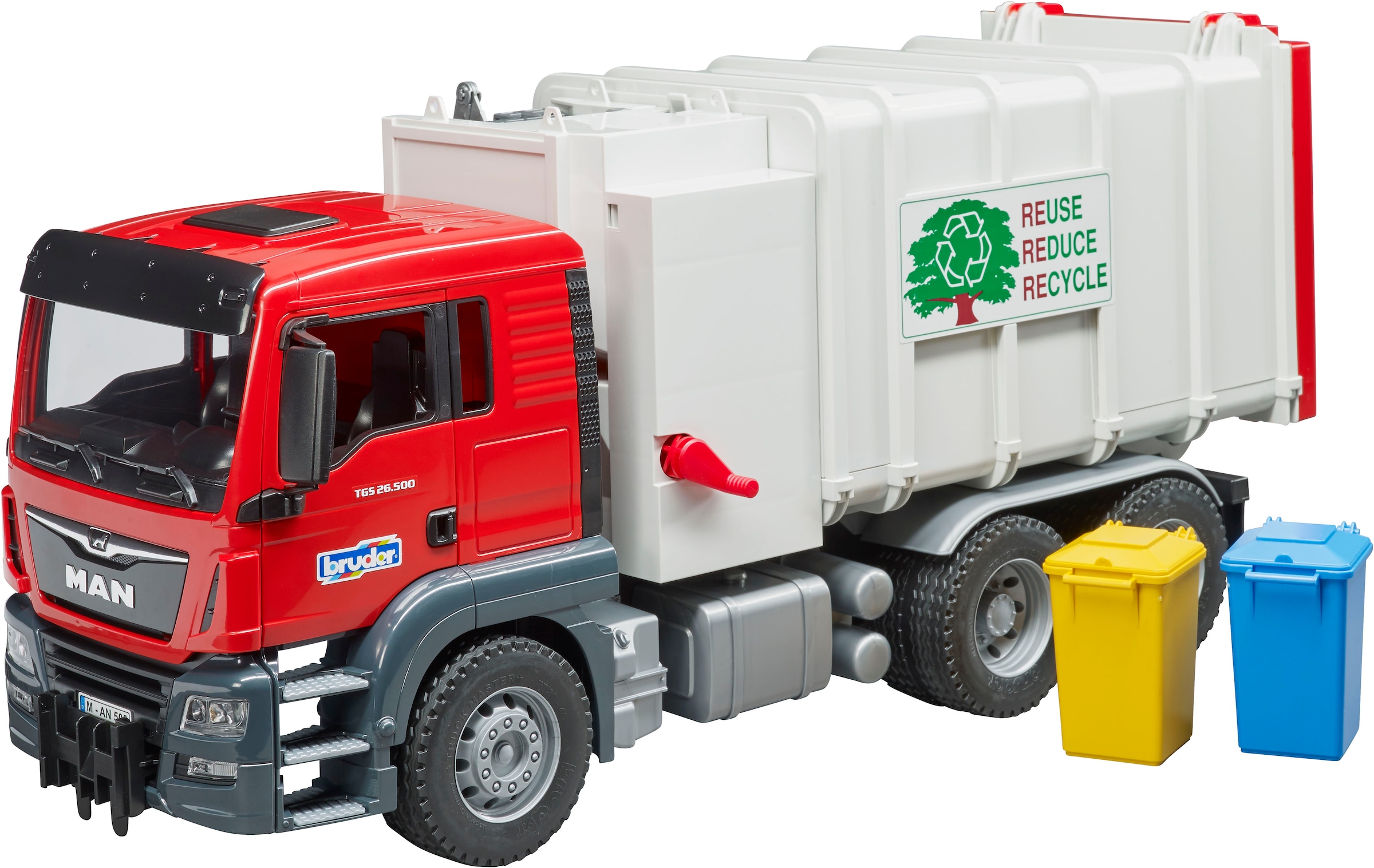 Bruder® Spielzeug-Müllwagen »MAN TGS Seitenlader Müll-LKW (03761)« Made in Europe