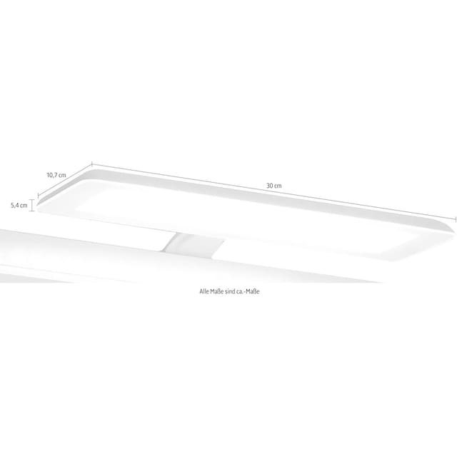 PELIPAL LED Spiegelleuchte »Quickset 923«, Breite 30 cm, Lichtfarbe kaltweiß,  Aufbauleuchte weiß online kaufen | mit 3 Jahren XXL Garantie