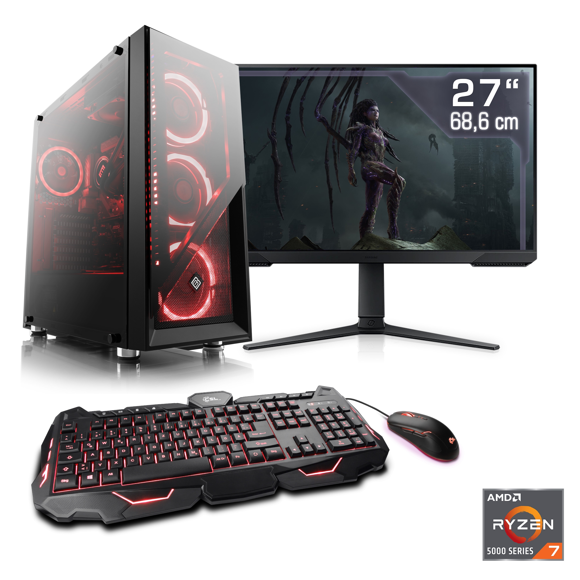 CSL Gaming-PC-Komplettsystem »HydroX V28323«