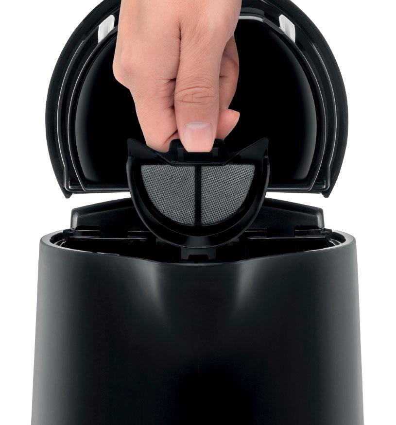 Tefal Wasserkocher »KO2008 Principio Select«, 1,7 l, 2400 W, Automatischer Ein-/Ausschalter, Antikalk-Filter, schwarz Matt