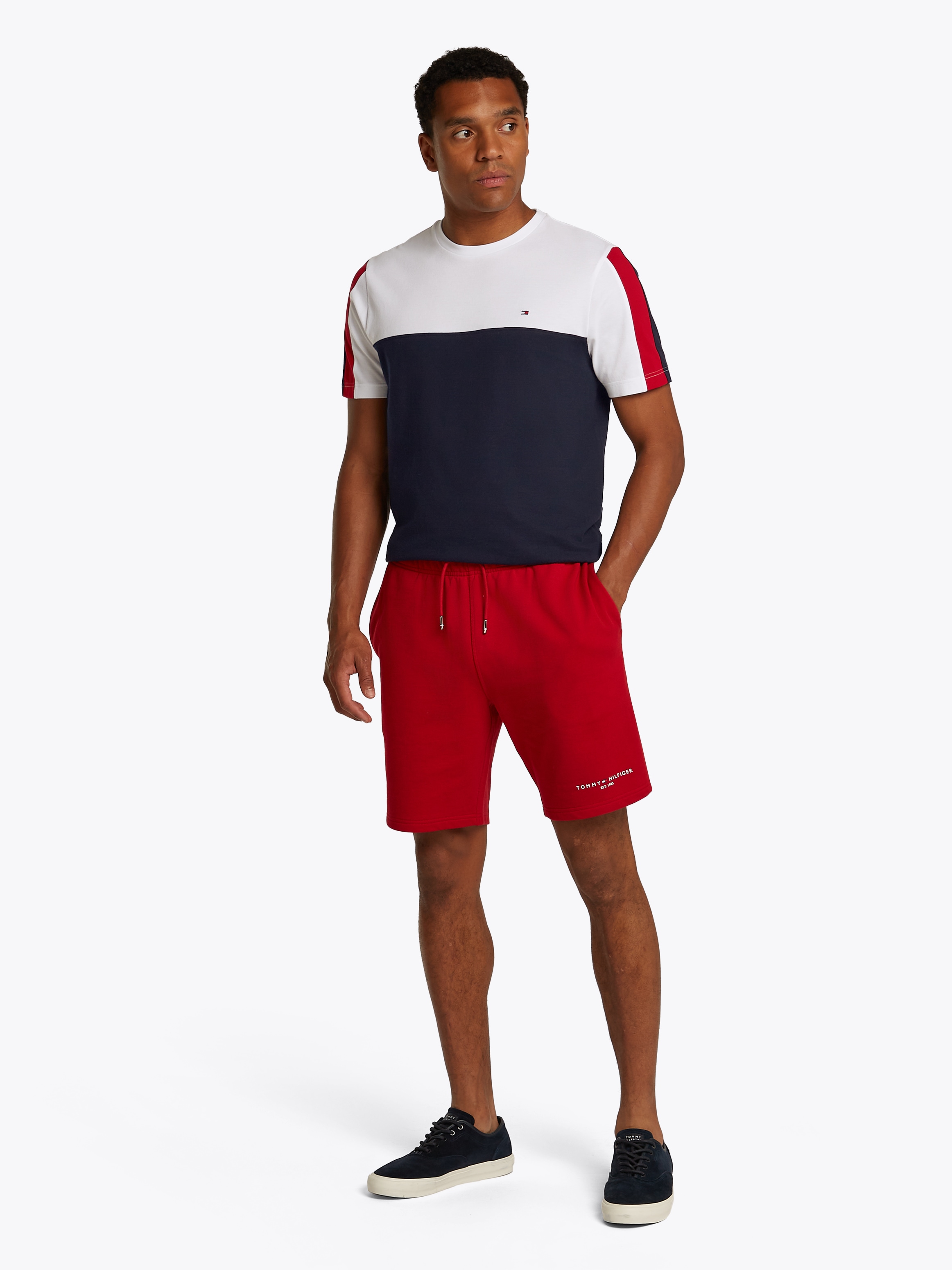 Tommy Hilfiger T-Shirt »GLOBAL STRIPE COLOURBLOCK TEE«, im modischen Colorblocking