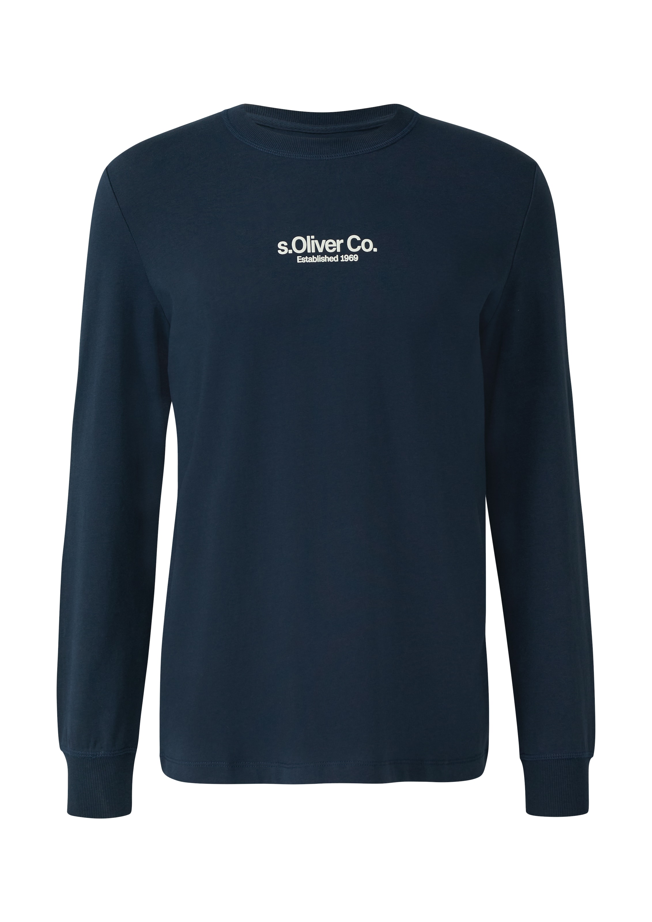 s.Oliver Langarmshirt, mit Logo Schriftzug