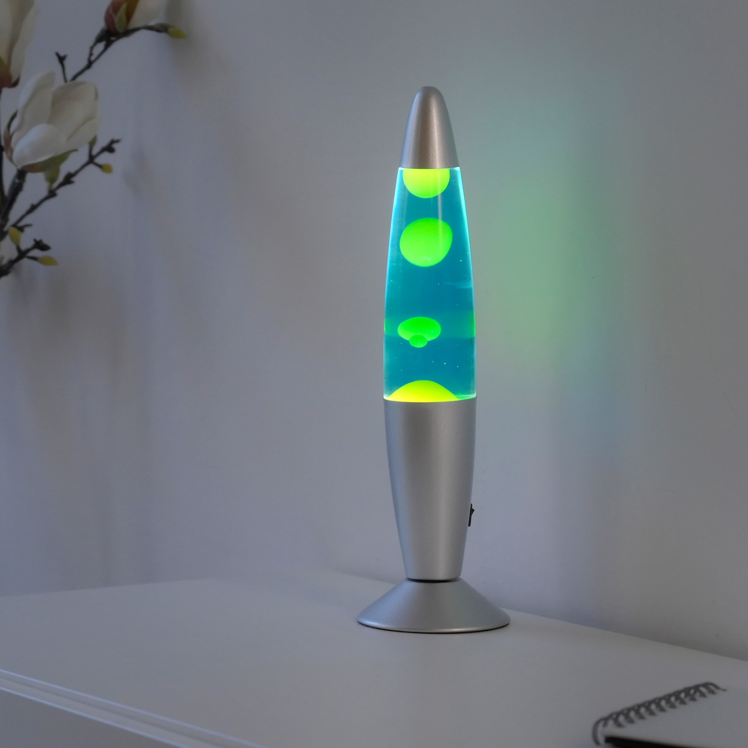 JUST LIGHT LED Tischleuchte »LAVA« LED-Board 1 Stk. Warmweiß Einzigartiges Lichtspiel erzeugt durch farbigem Wasser und  Waschs