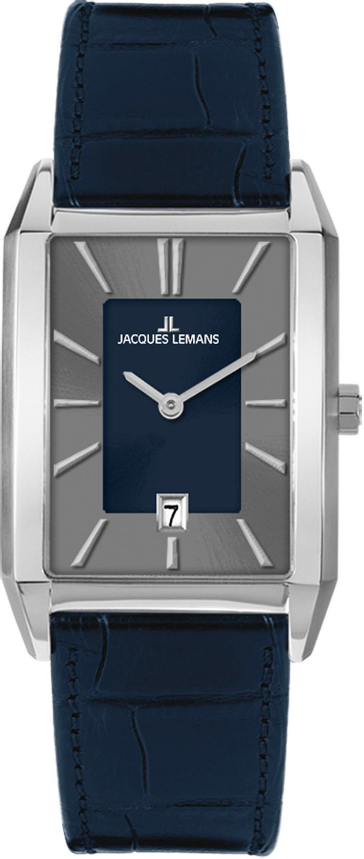 Jacques Lemans Quarzuhr »Torino« Armbanduhr, Herrenuhr, Lederarmband, analog, Datum