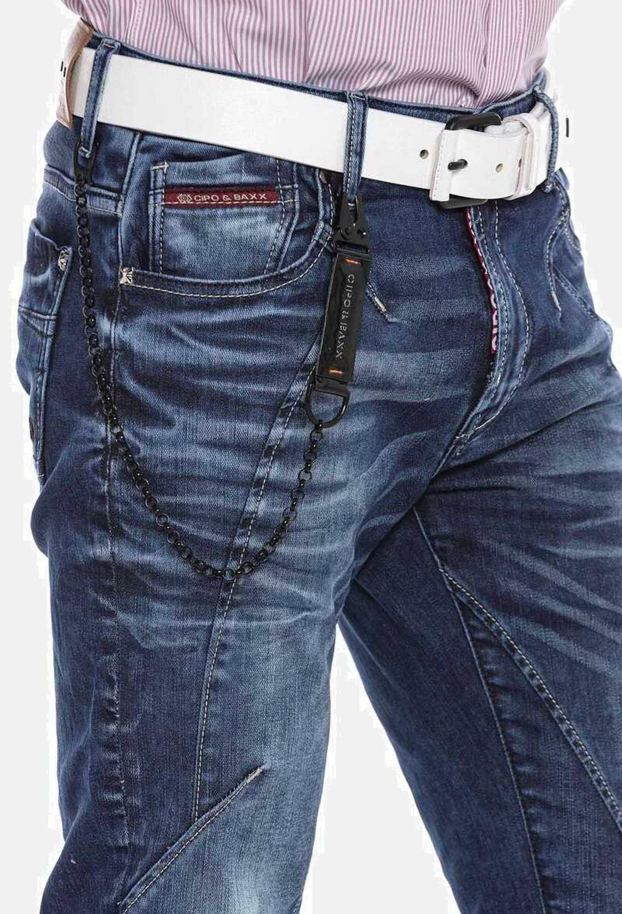 Cipo & Baxx 5-Pocket-Jeans »Cipo & Baxx Jeans« mit modischen Ziernähten, CD676