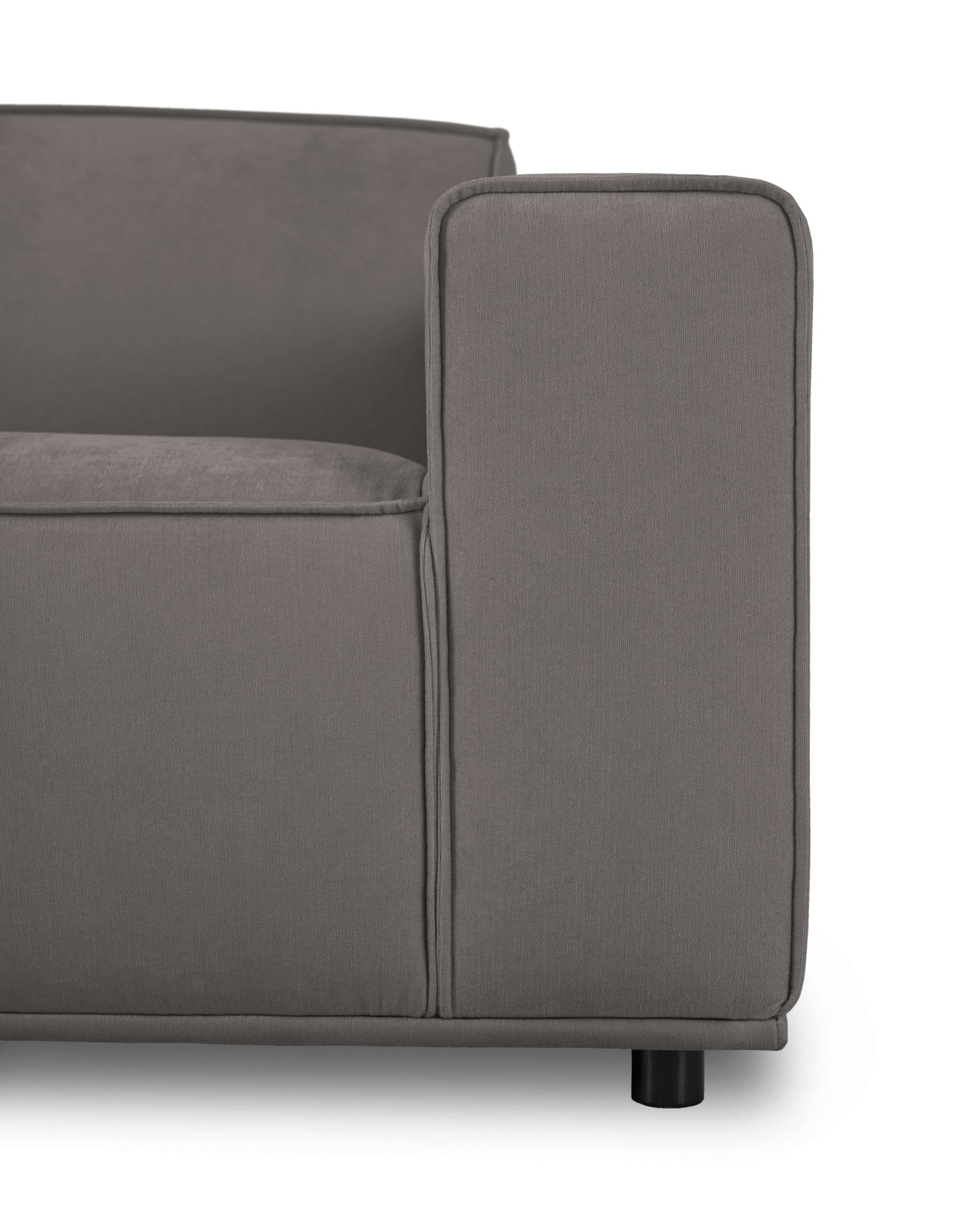 Home affaire Ecksofa »Avelin, 228 cm, L-Form, Chenille, Struktur-Boucle« mit Wellenunterfederung, Kedernaht, bodentief, Skandi-Design