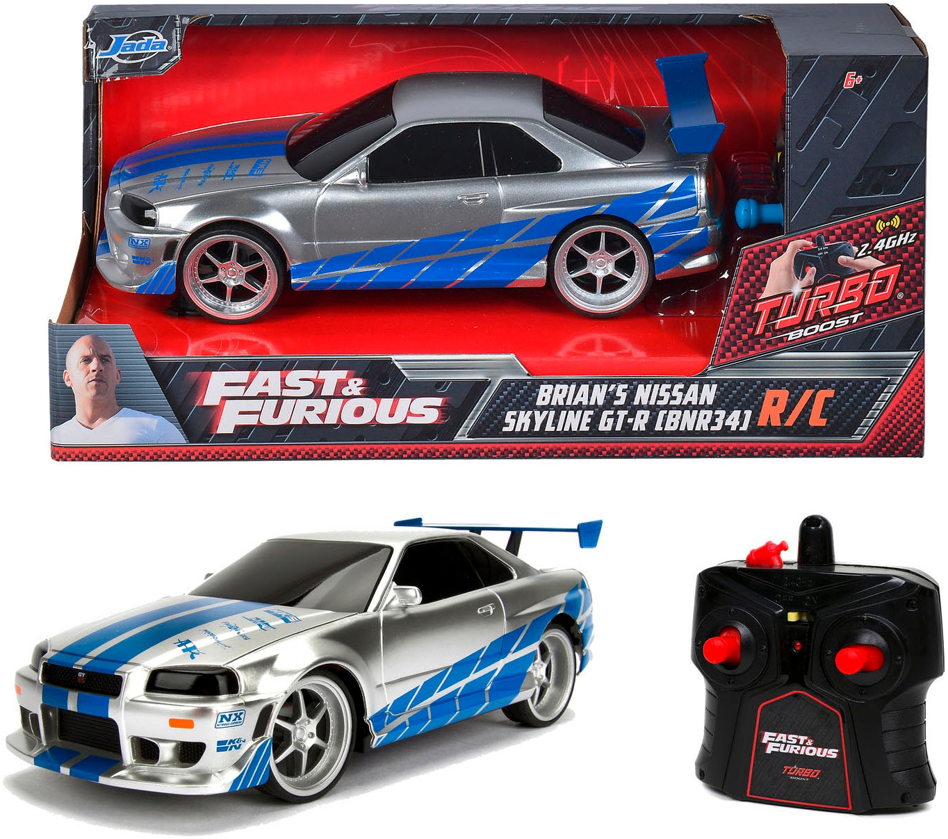 RC-Auto »Fast&Furious RC Nissan Skyline GTR 1:24«