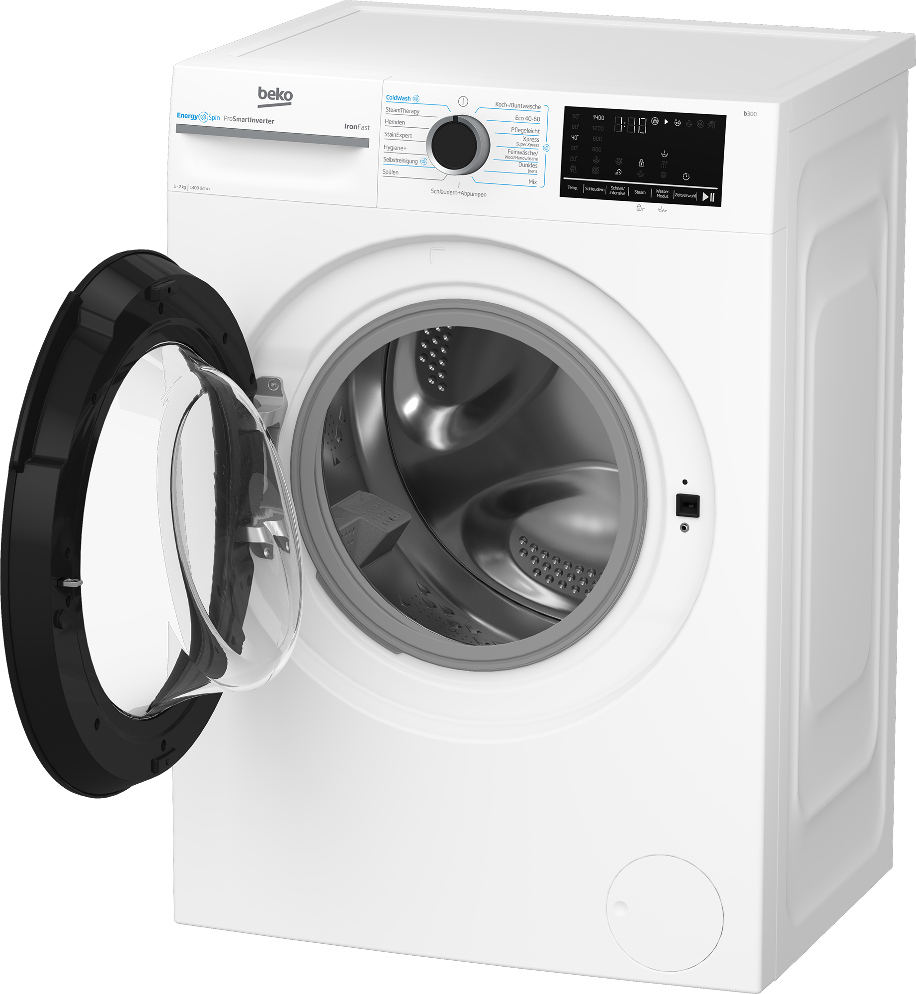 BEKO Waschmaschine »BM3WFU4741N«, 7 kg, 1400 U/min, Waschen mit EnergySpin: Bis zu 35 % Energie sparen – nicht nur in Eco