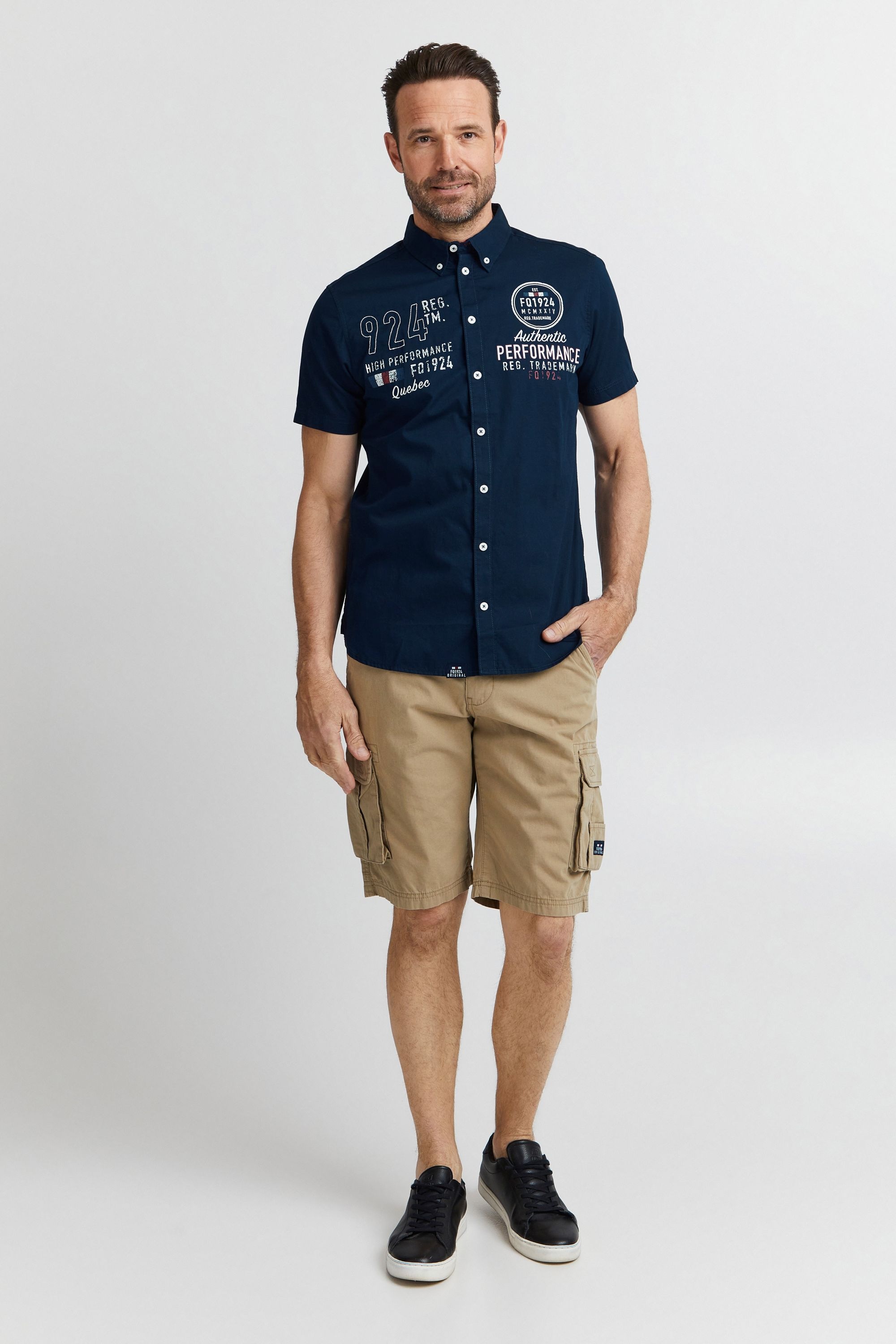 FQ1924 Kurzarmshirt »Kurzarmhemd FQRontus«